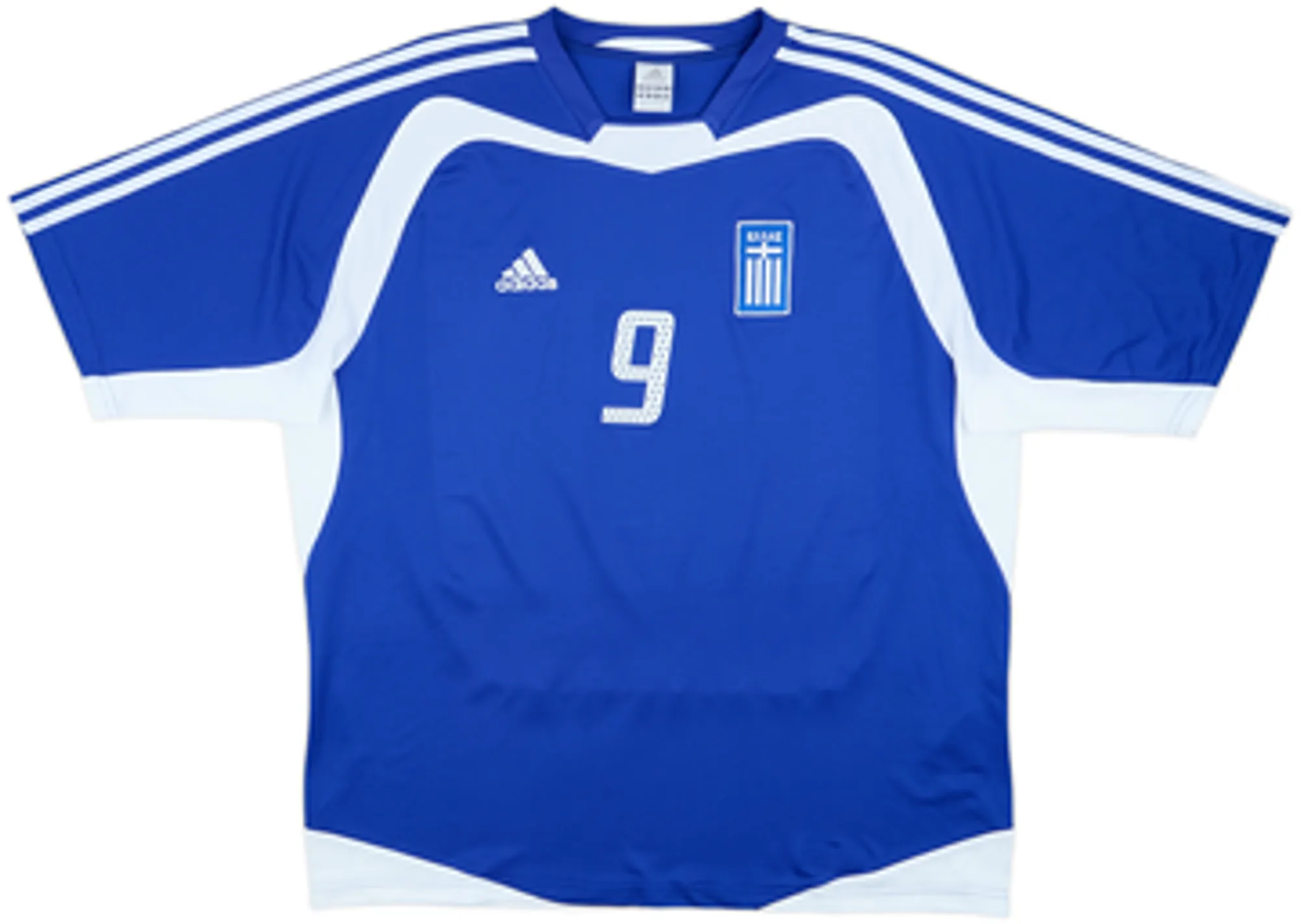 2004-06 Greece Home Shirt Charisteas #9 - 10/10 - (XL)