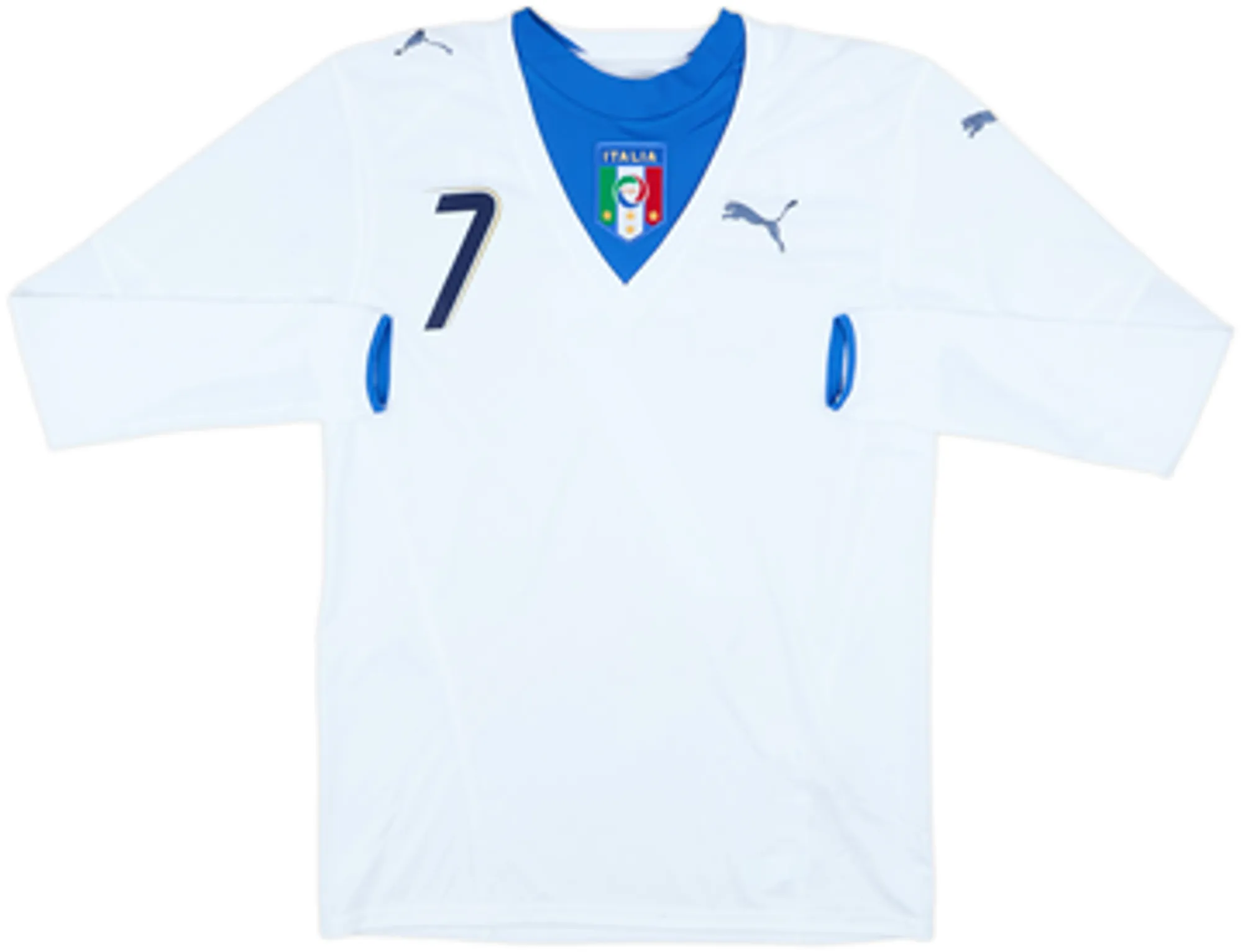 2006 Italy Away L/S Shirt Del Piero #7 - 6/10 - (S)