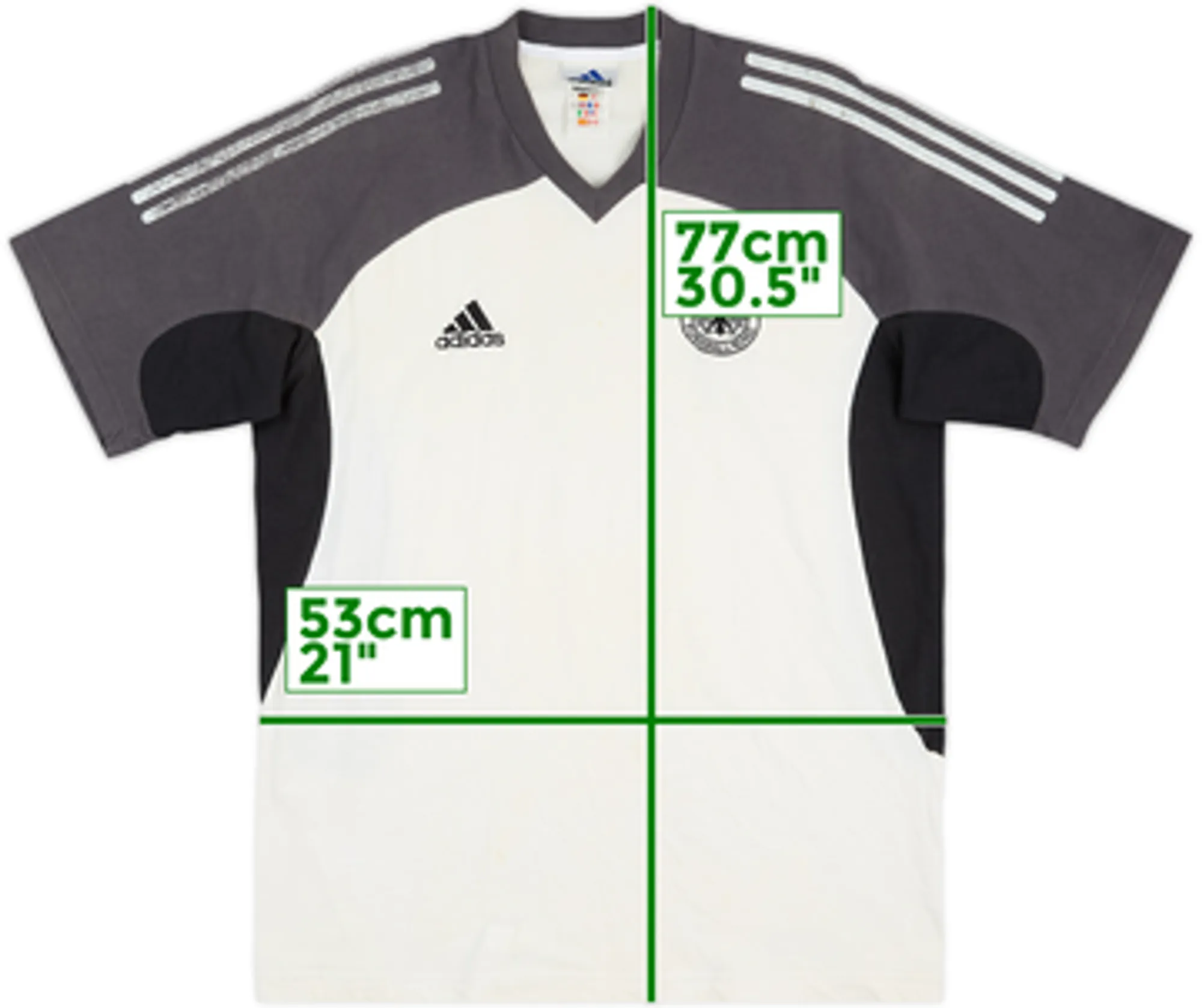 2002-03 Germany adidas Cotton Tee - 5/10 - (L)