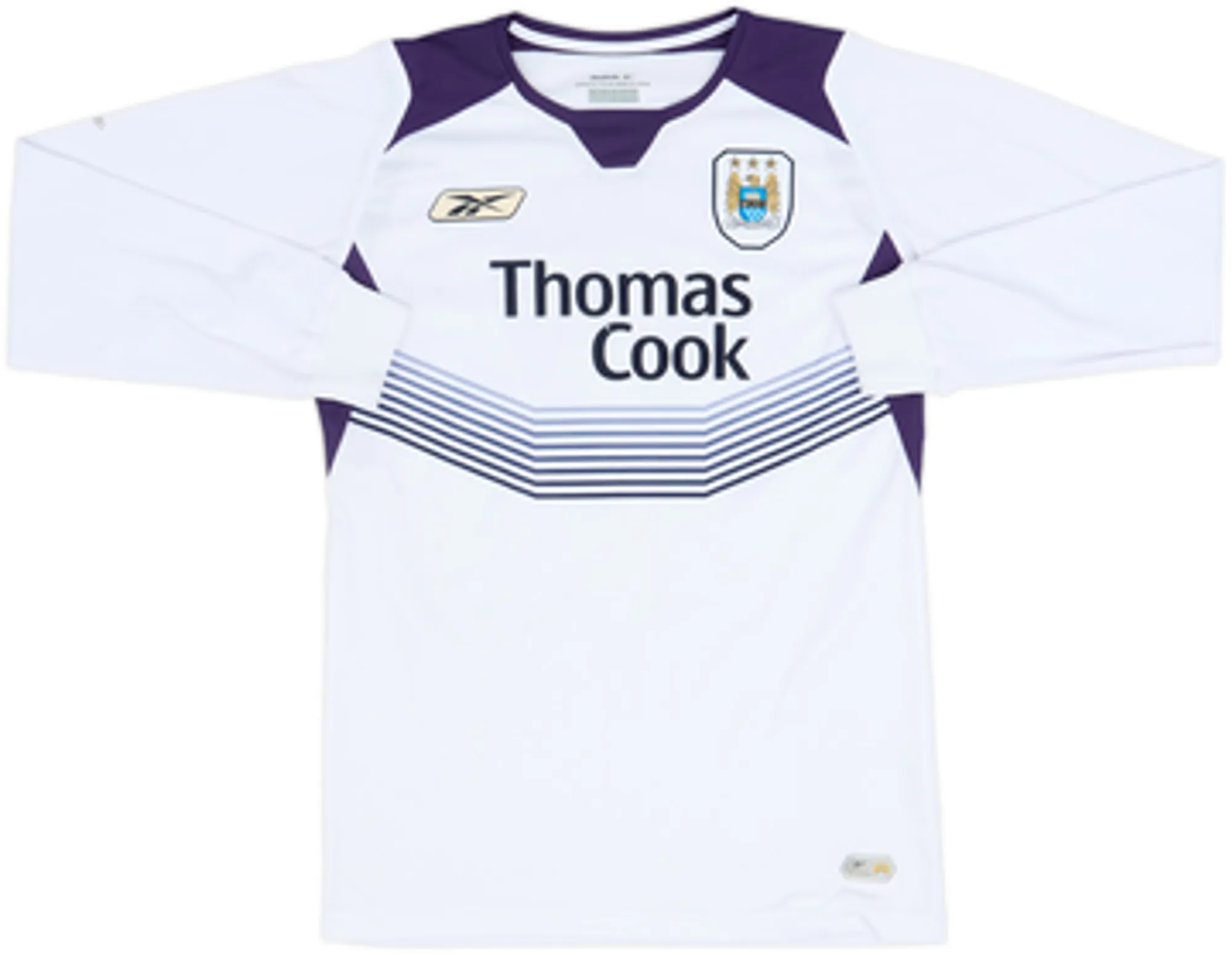 2004-05 Manchester City Away L/S Shirt Sun #17 - 7/10 - (S)