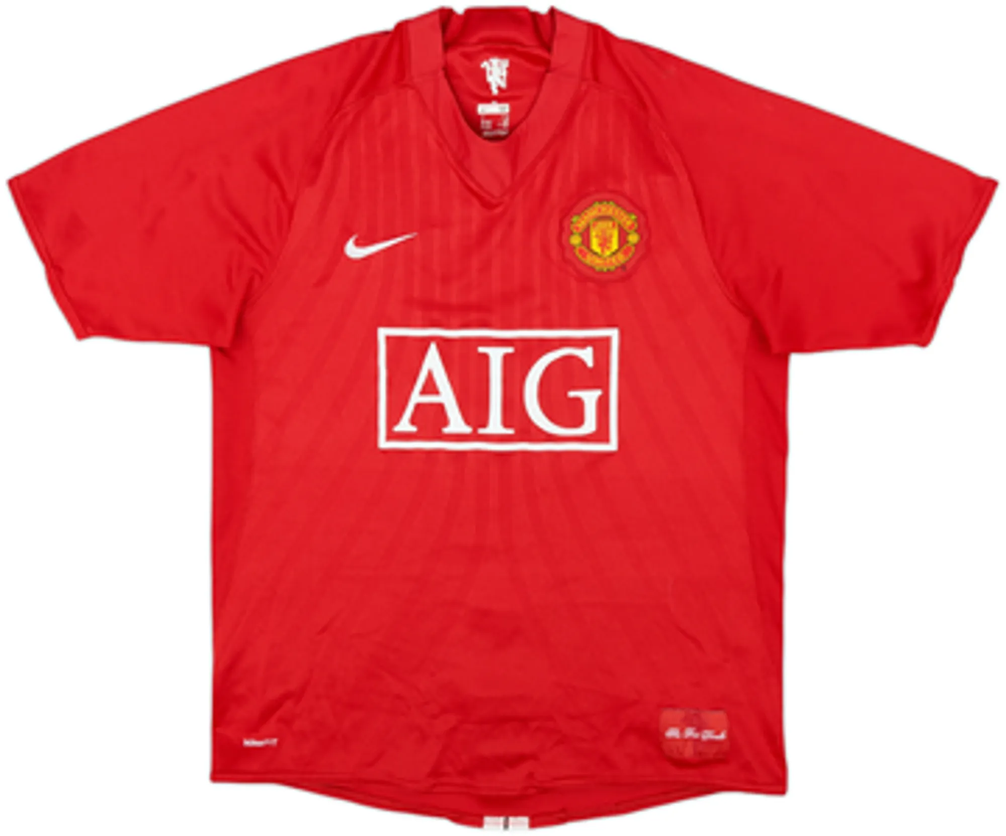 2007-09 Manchester United Home Shirt Hargreaves #4 - 8/10 - (M)