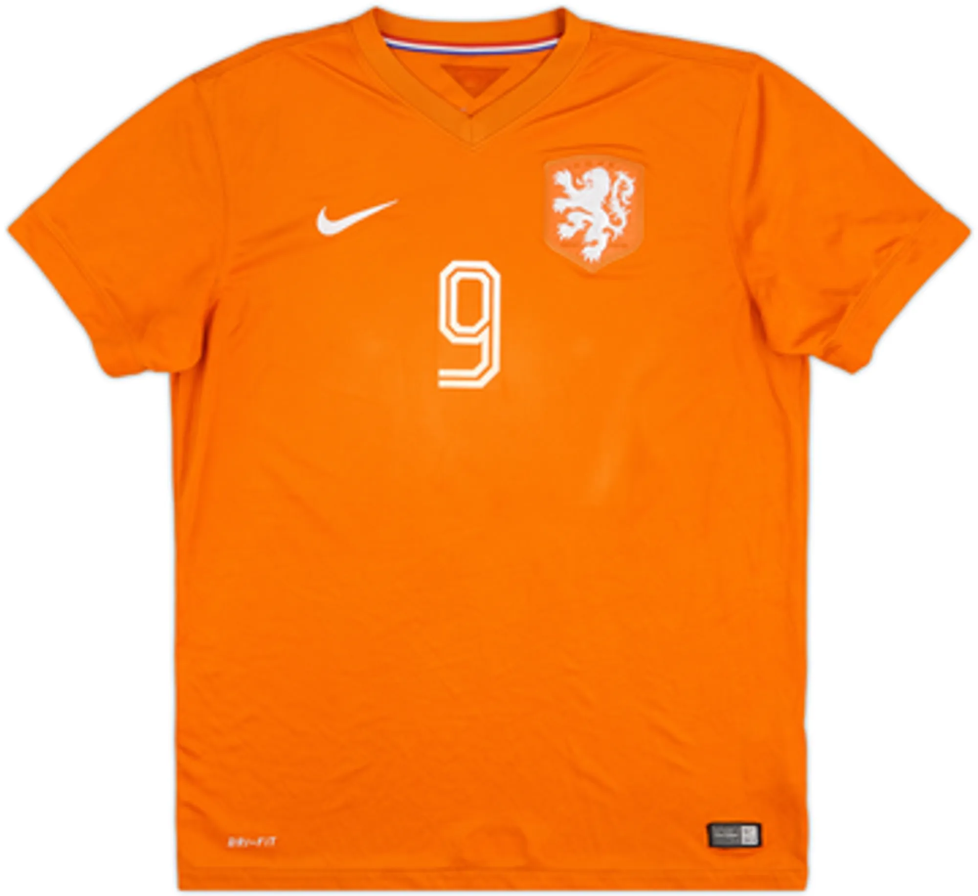 2014-15 Netherlands Home Shirt V.Persie #9 - 8/10 - (L)
