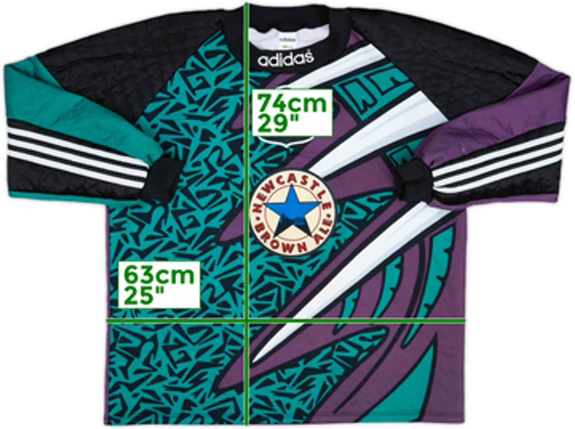 1995-96 Newcastle GK Shirt - 9/10 - (XL)