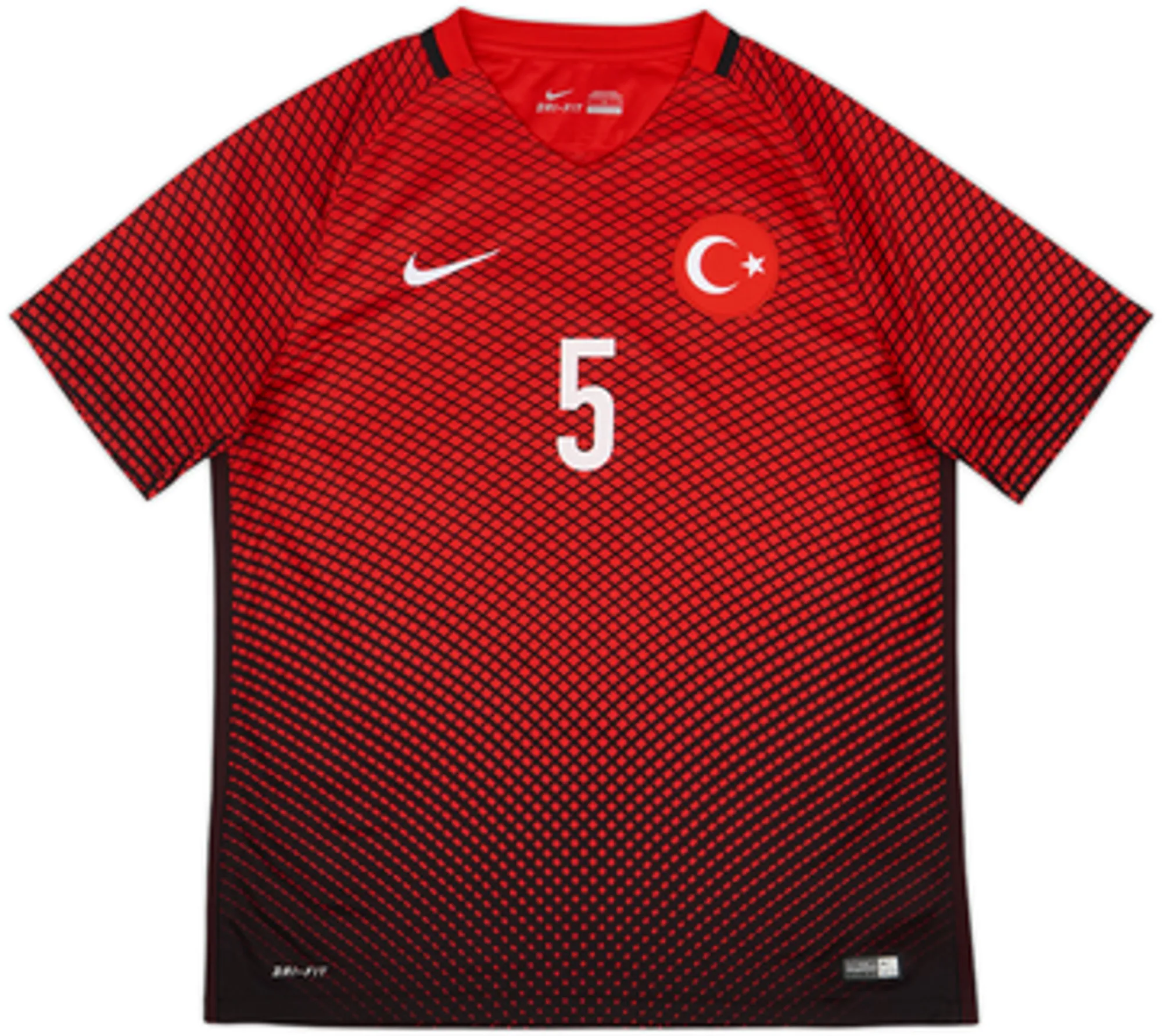 2016-17 Turkey Home Shirt Calhanoglu #5 - 6/10 - (L)