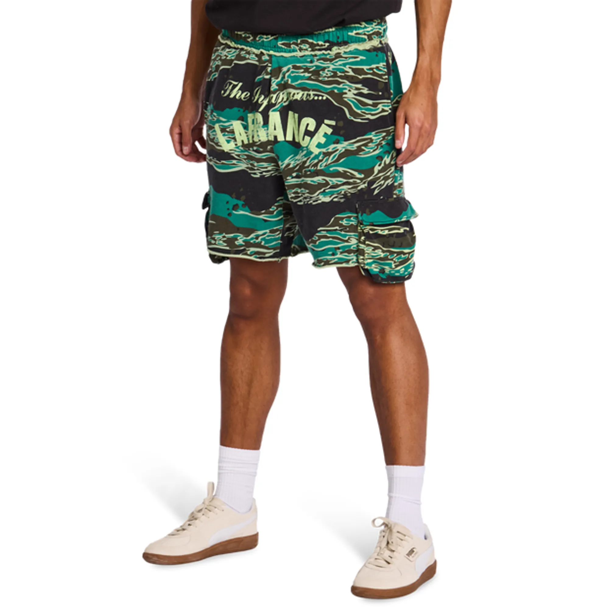 PUMA LaFrancÃ© Supply Terry Relaxed Basketball Shorts Unisex in Green | Size 3XL
