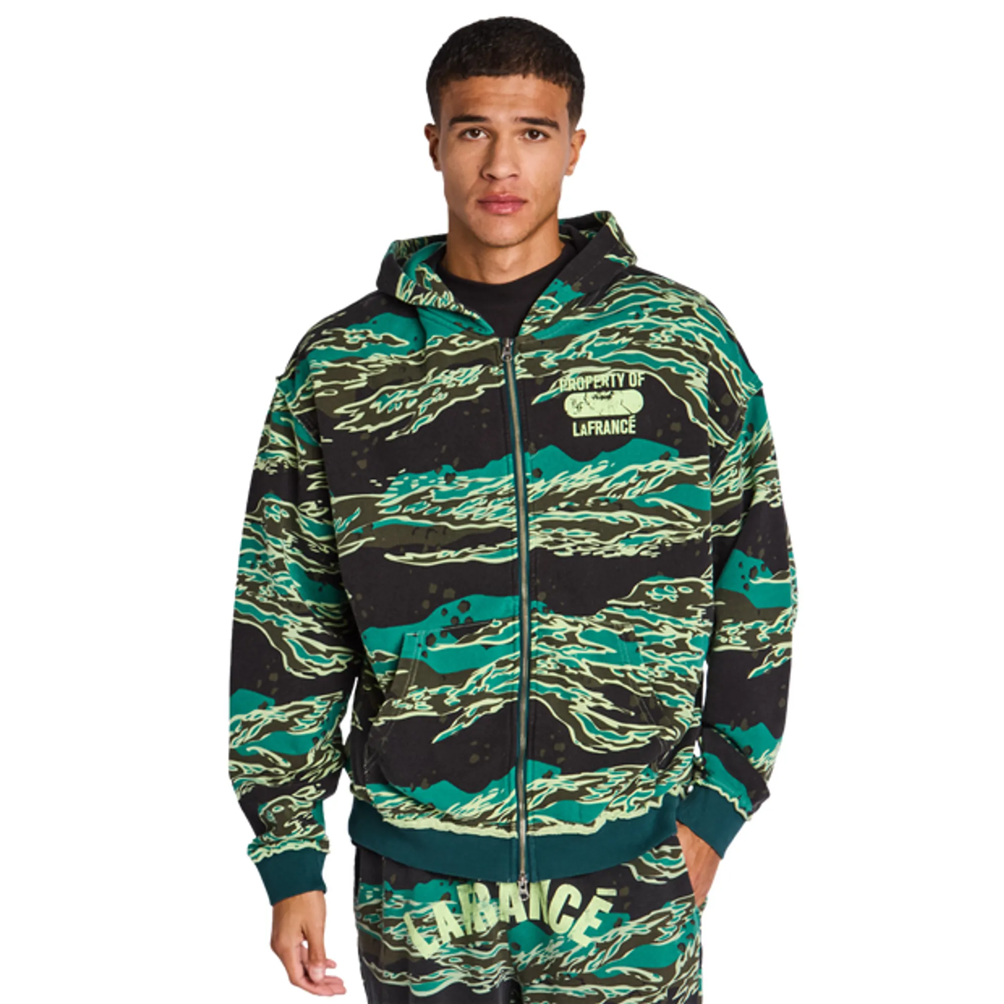 Puma La France Men Hoodies - Green