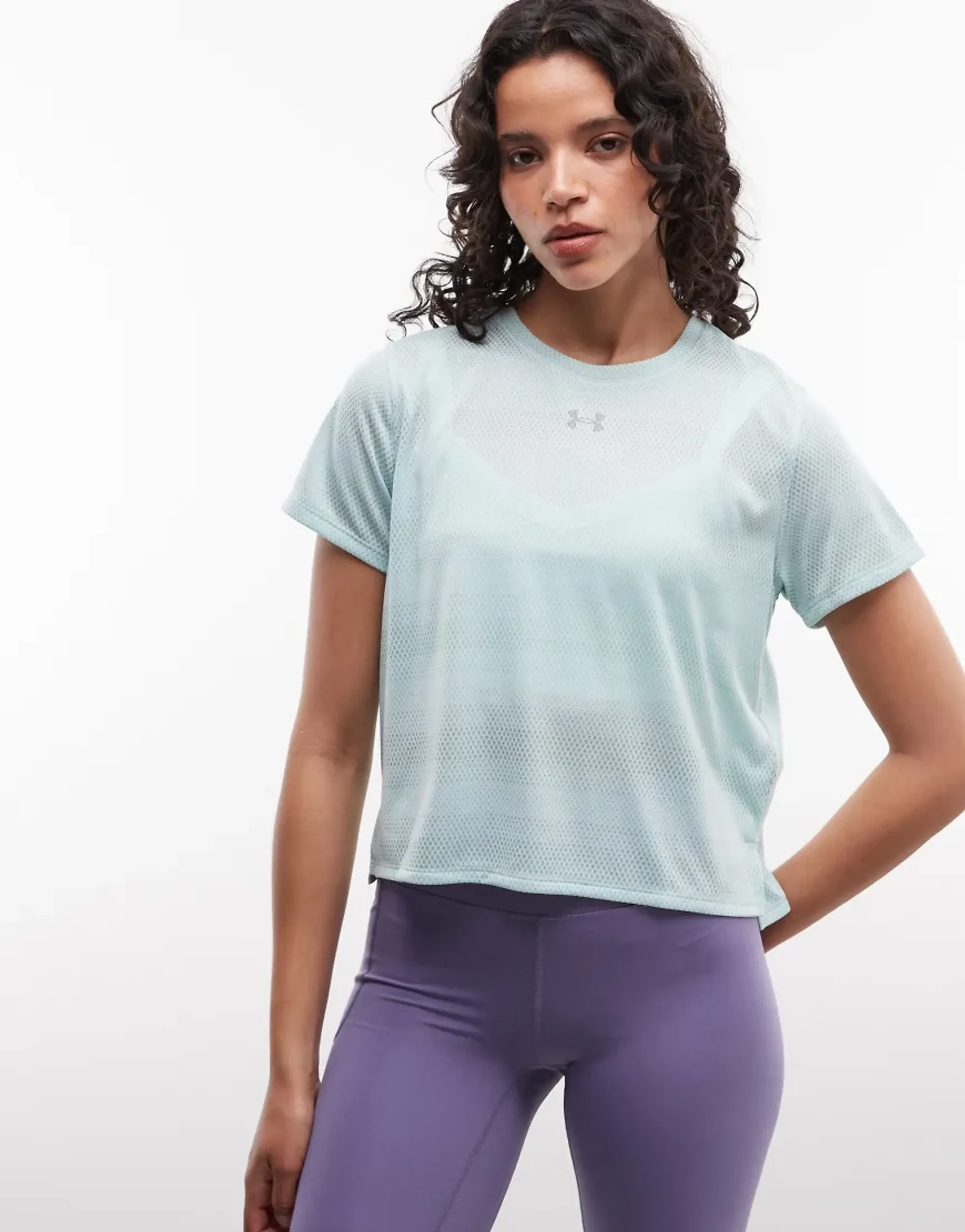 Under Armour  Velociti Women's Short Sleeve Refresh Mint / Reflective L