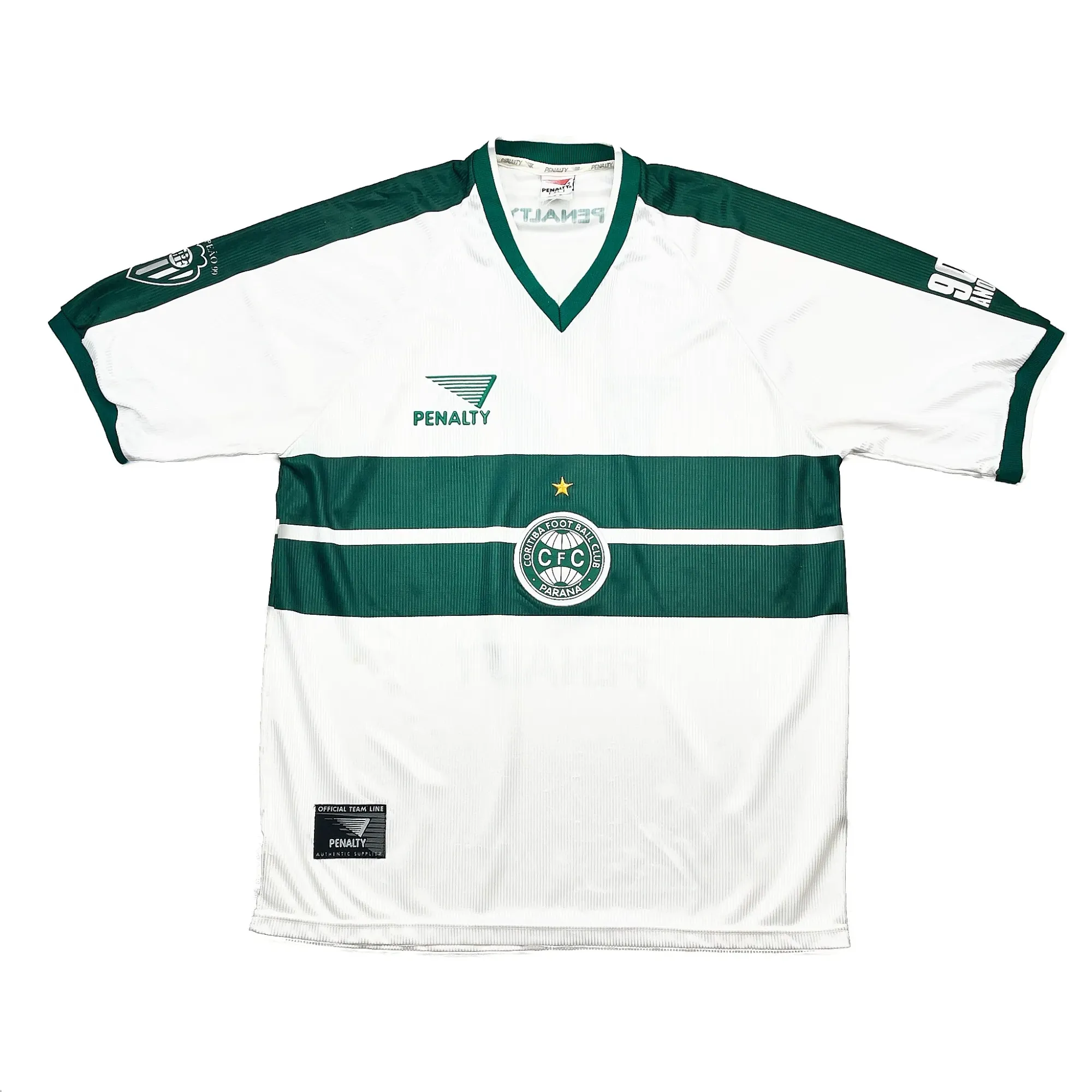 2000 Coritiba #10 *90 Year* Home Shirt (L) Penalty | Cult Kits