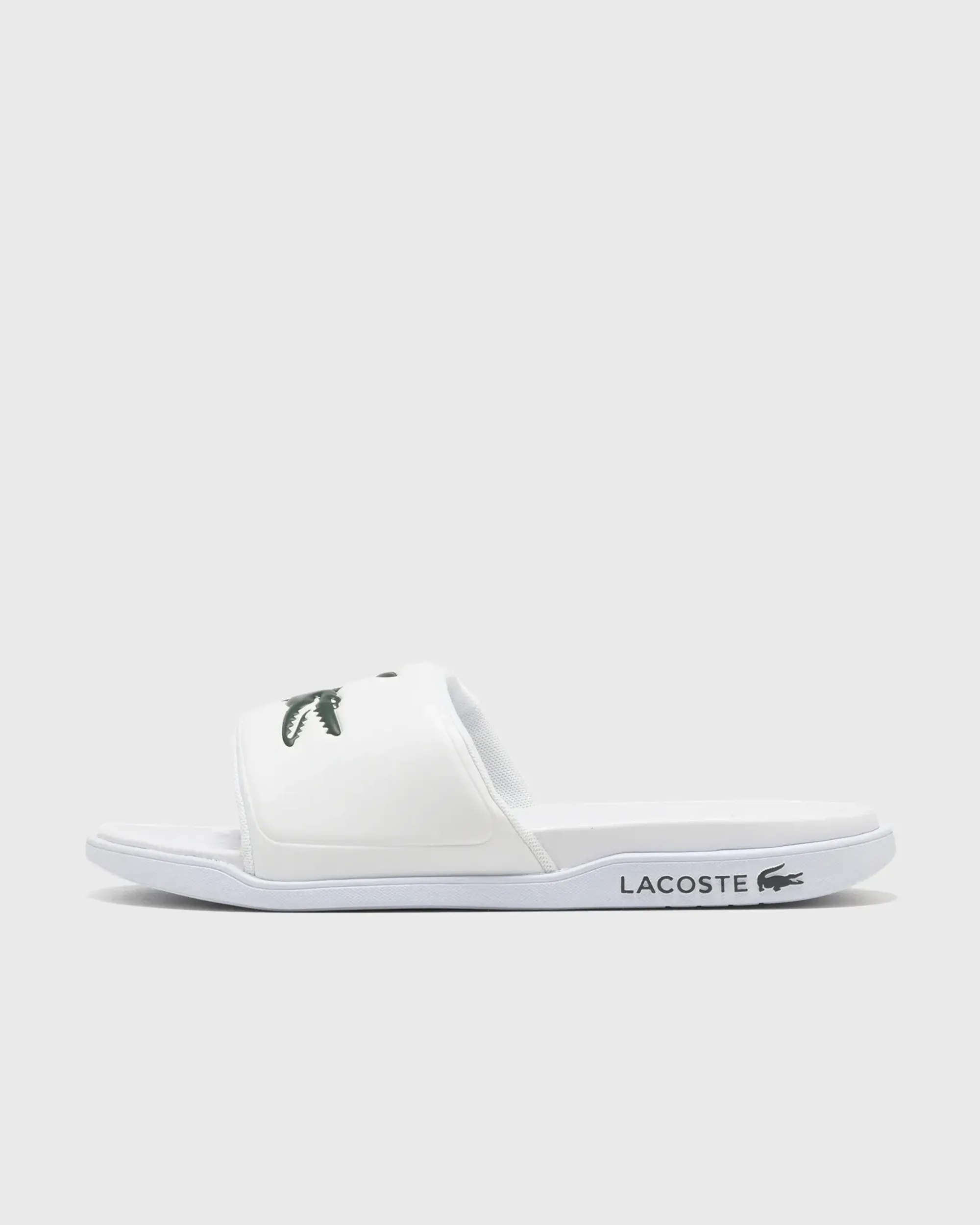 Lacoste Men's Serve Slide Dual - White & Dark Green
