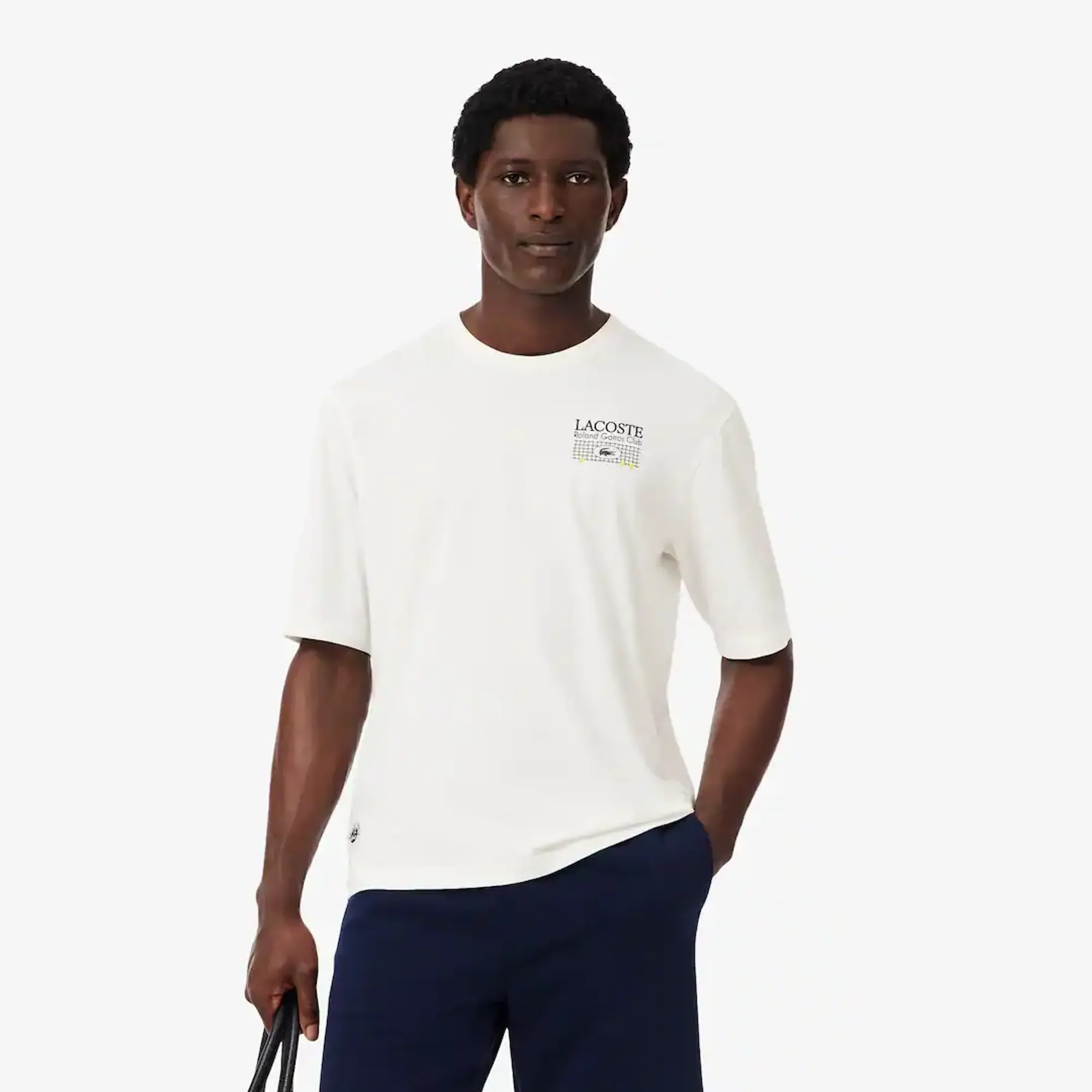 Lacoste Roland-Garros Edition Graphic T-shirt - White
