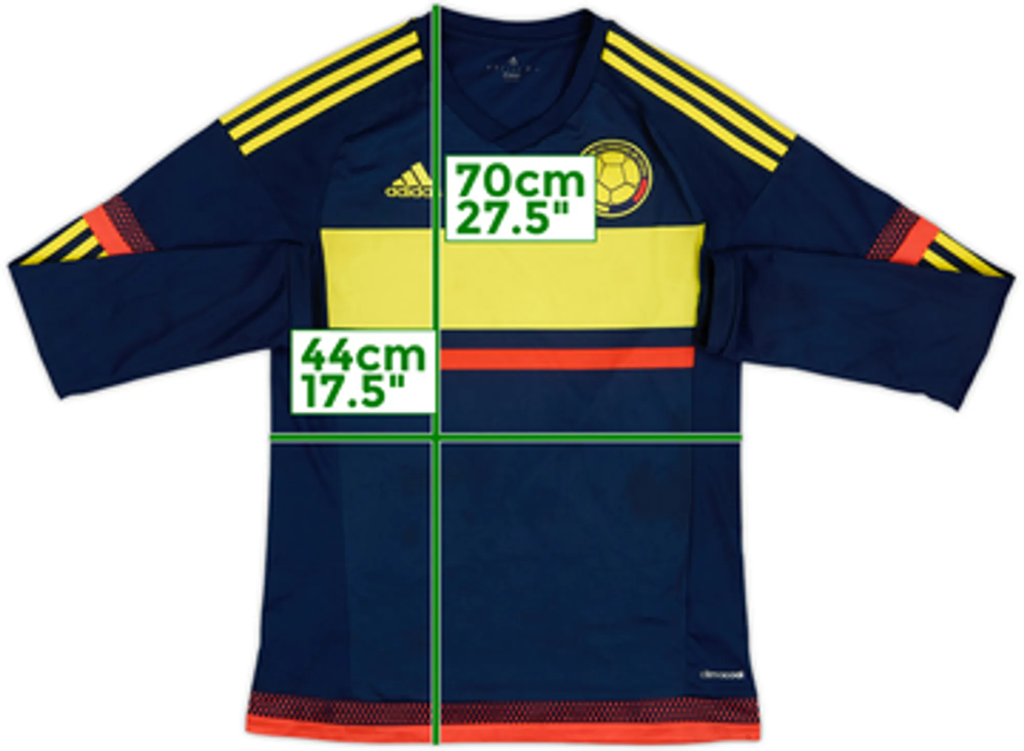 2015 Colombia Copa America Away L/S Shirt - 5/10 - (S)
