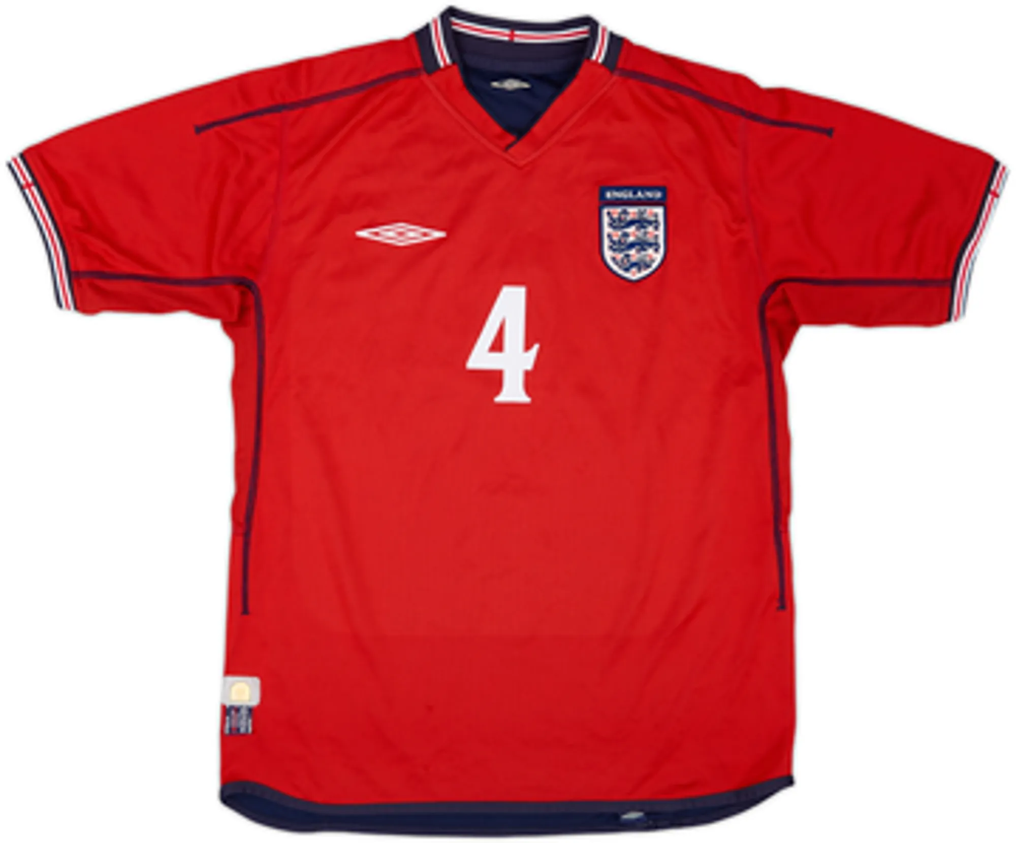2002-04 England Away Shirt Gerrard #4 - 8/10 - (M)