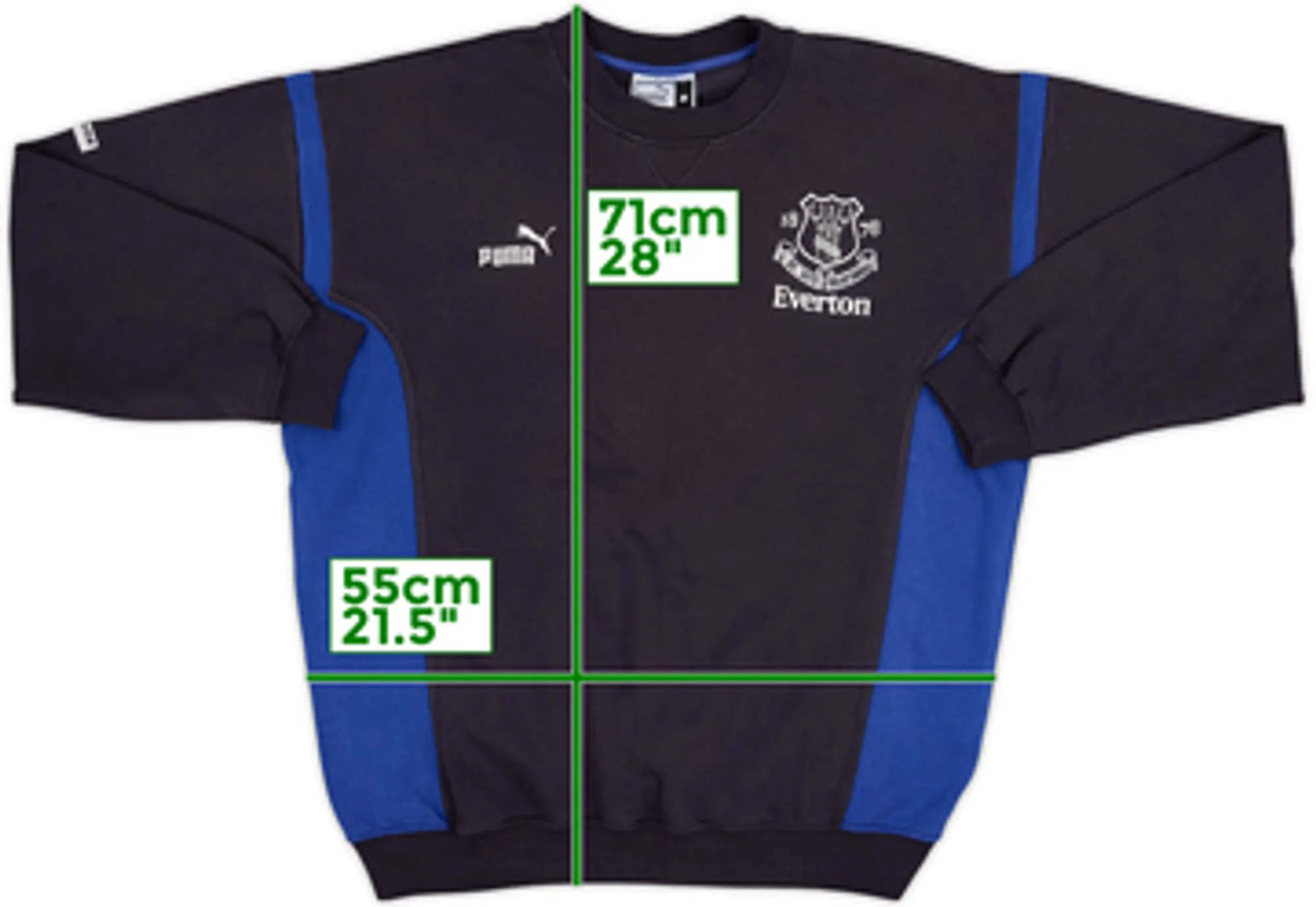 2001-02 Everton Puma Sweat Top - 8/10 - (M)