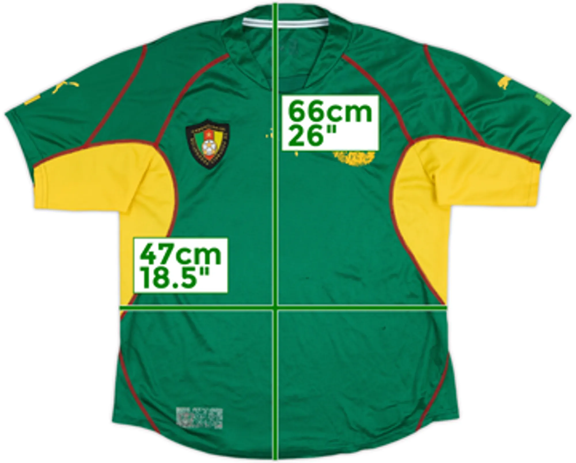 2003-04 Cameroon Home Shirt - 4/10 - (S)