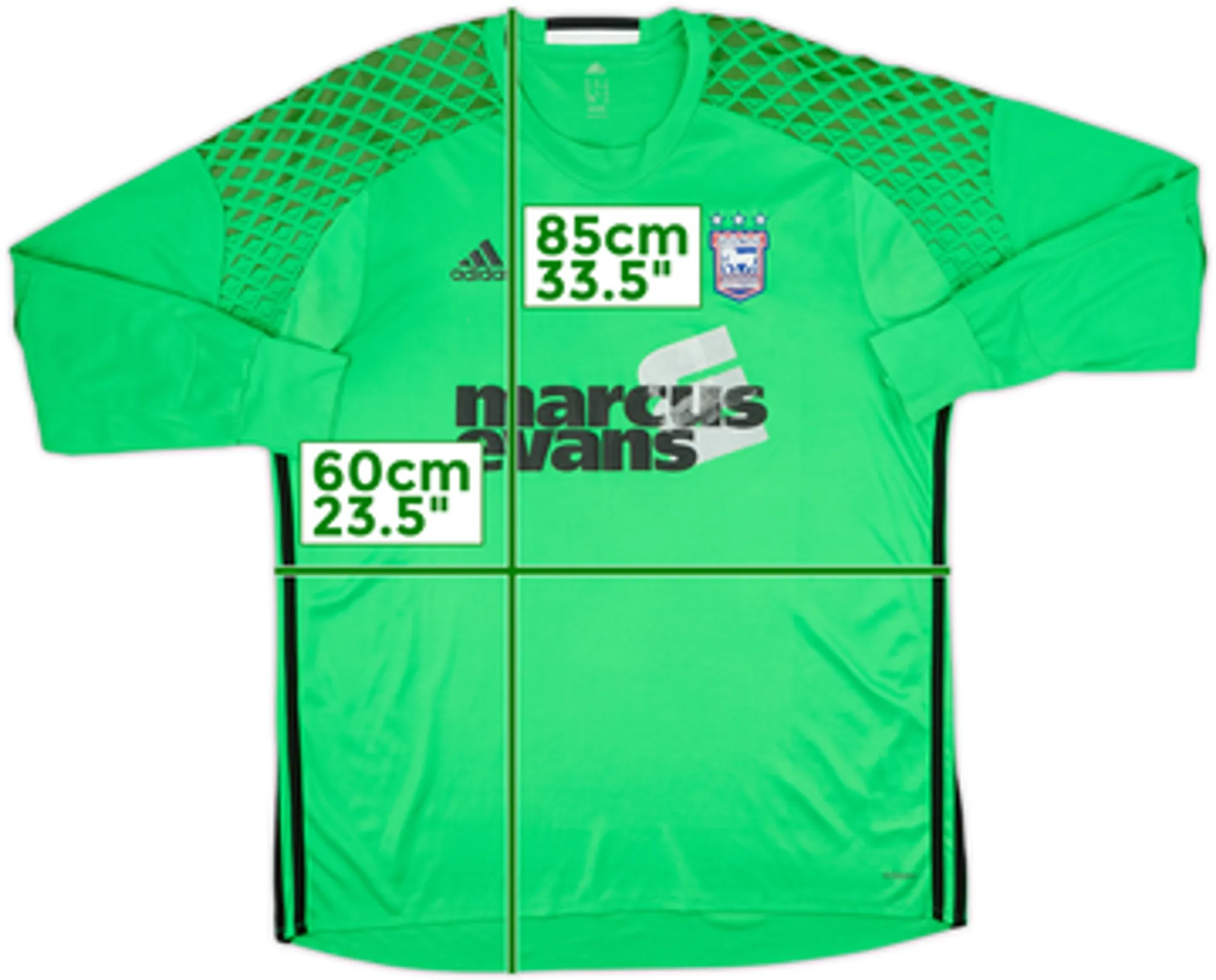 2016-17 Ipswich GK Shirt - 6/10 - (XL)