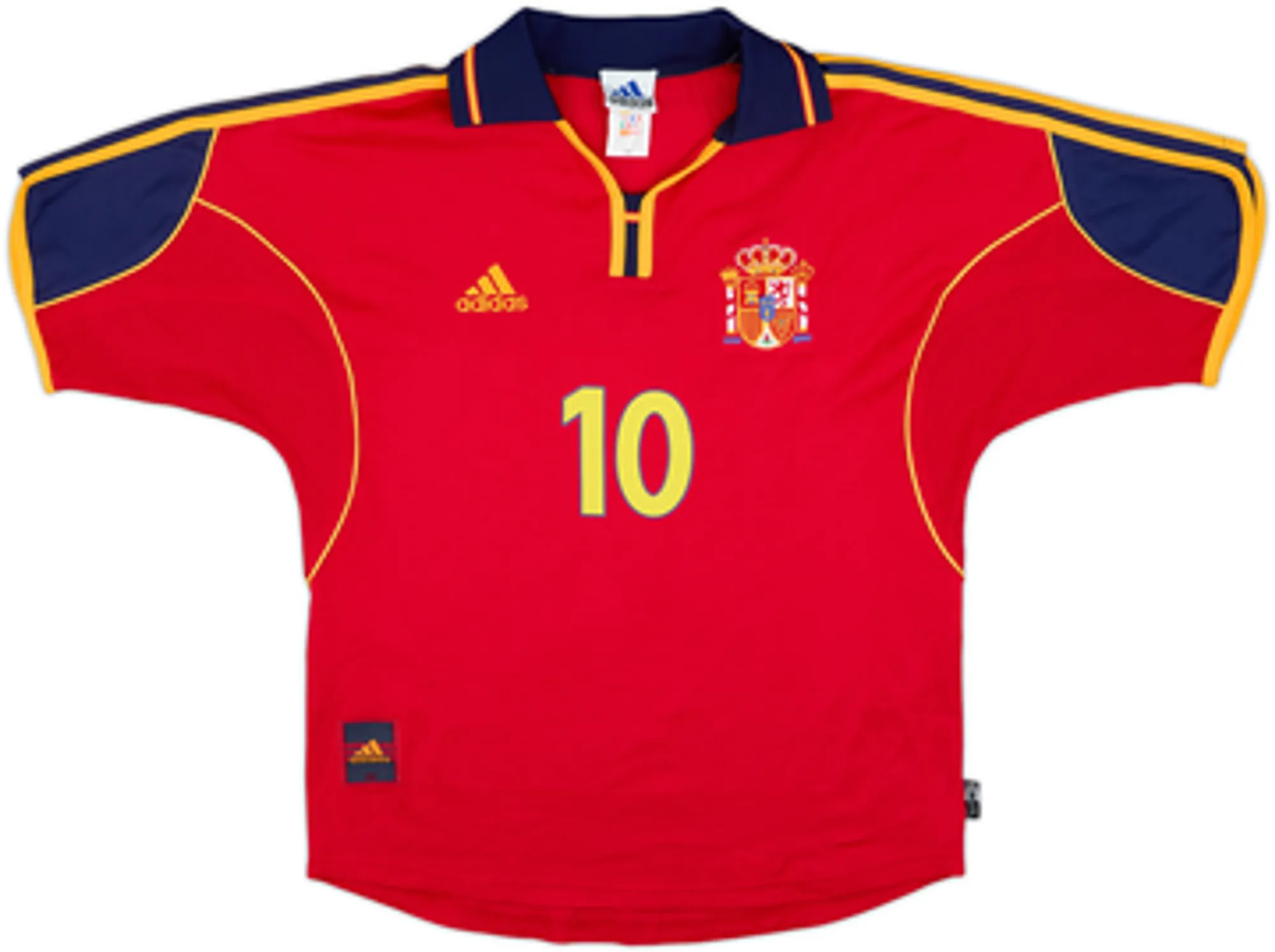 1999-02 Spain Home Shirt Raul #10 - 9/10 - (M)