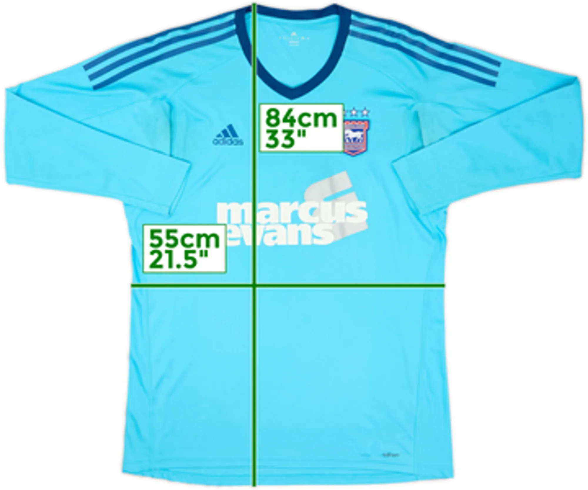 2017-18 Ipswich GK Shirt - 8/10 - (XL)