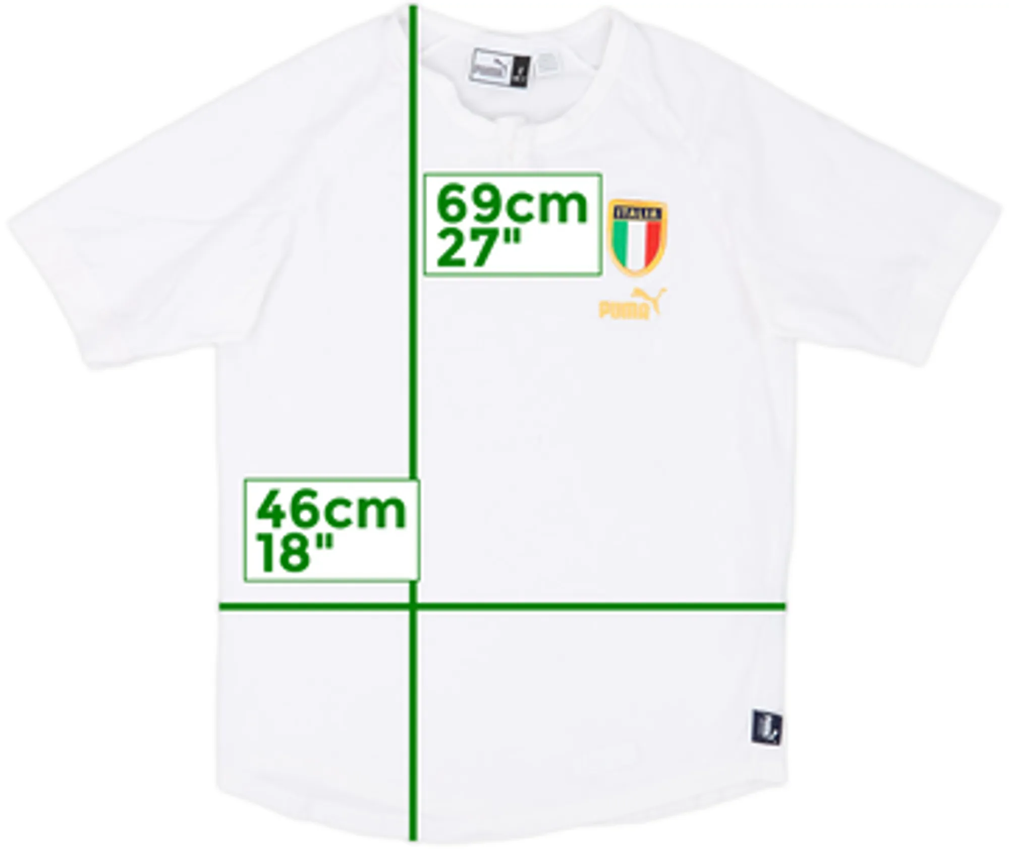 2004 Italy Puma Cotton Tee - 9/10 - (S)