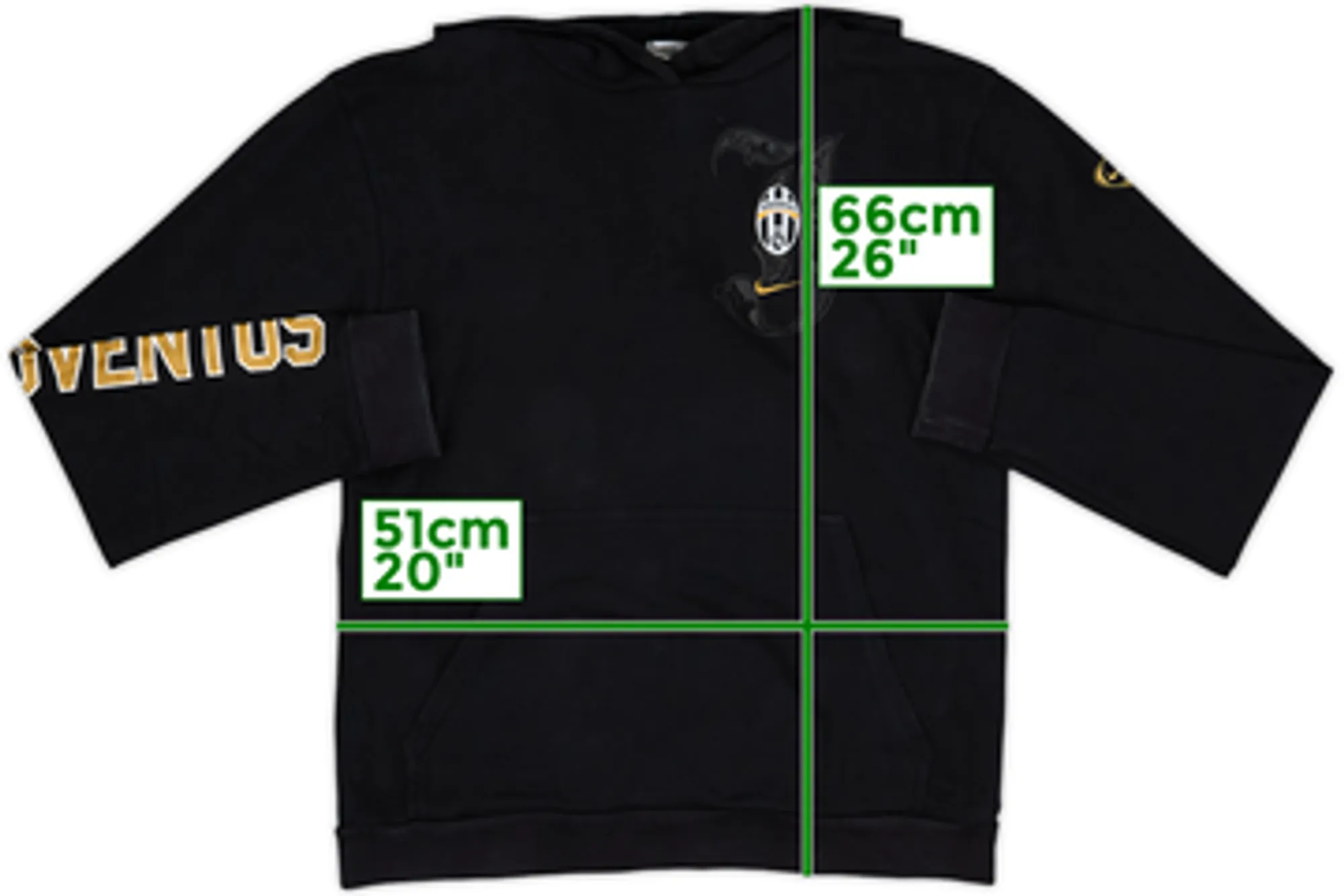 2008-09 Juventus Nike Hooded Top - 8/10 - (M)