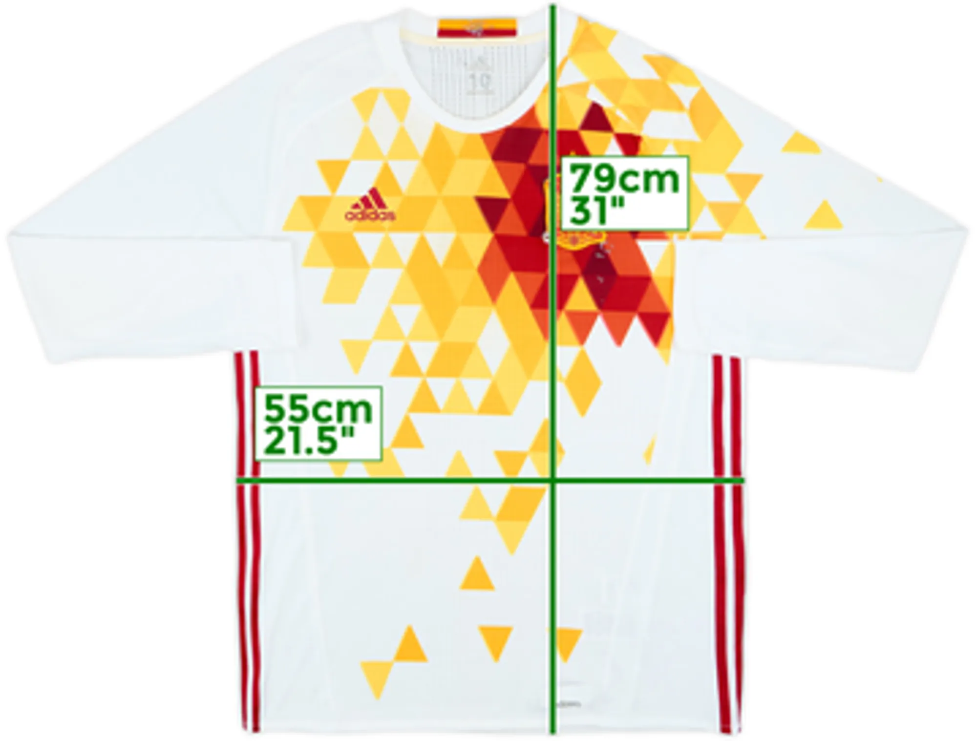 2016-17 Spain Player Issue Away L/S Shirt - 4/10 - (XL)