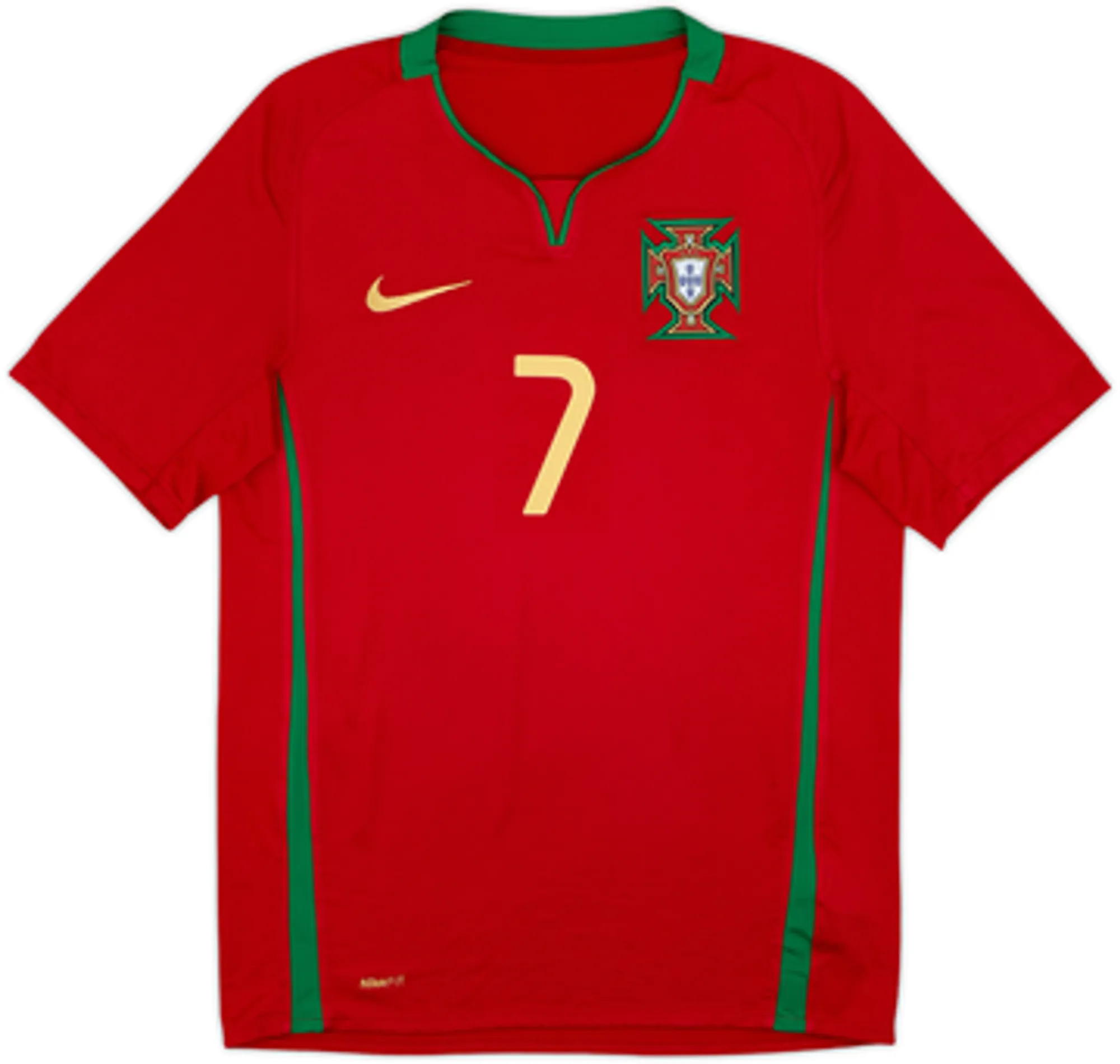 2008-10 Portugal Home Shirt Ronaldo #7 - 8/10 - (XL)