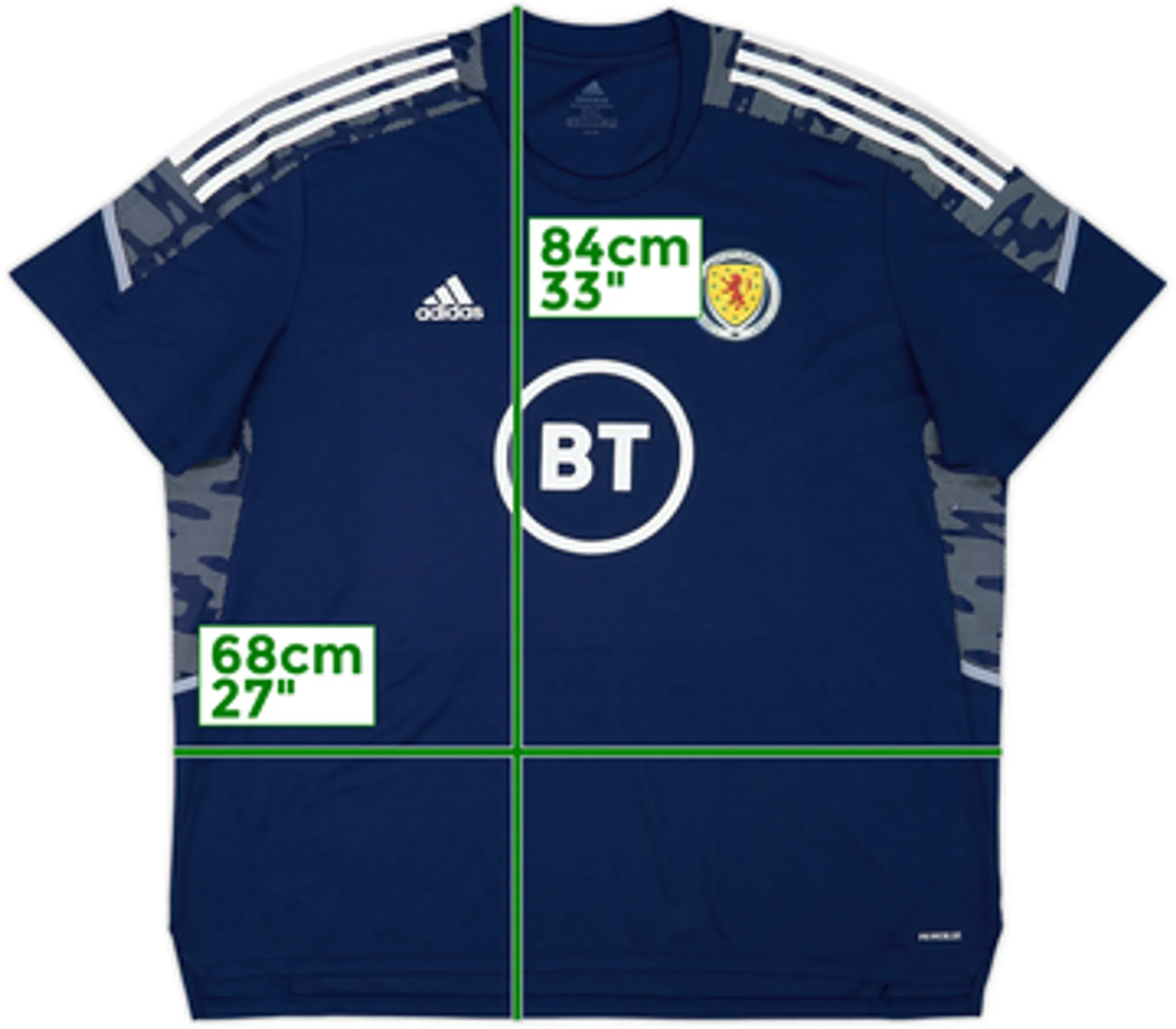 2021-22 Scotland adidas Training Shirt - 8/10 - (3XL)