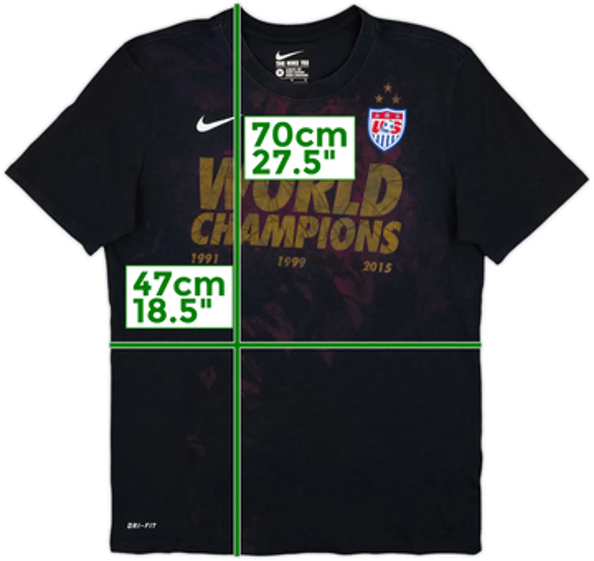 2015-16 USA Women's 'World Champions' Graphic Tee - 4/10 - (M)