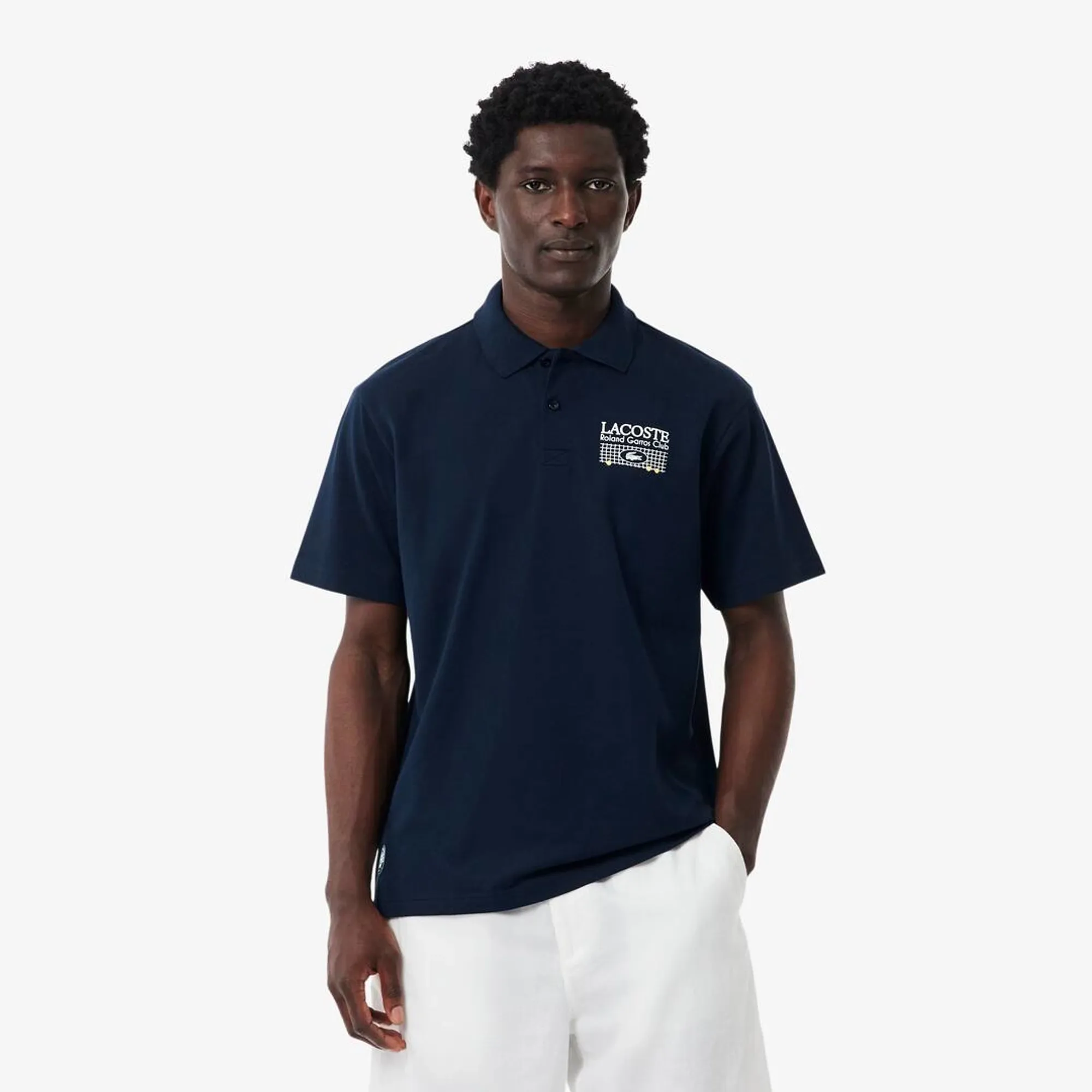 Lacoste Roland-Garros Edition Petit Piqué Polo Shirt - Midnight Blue