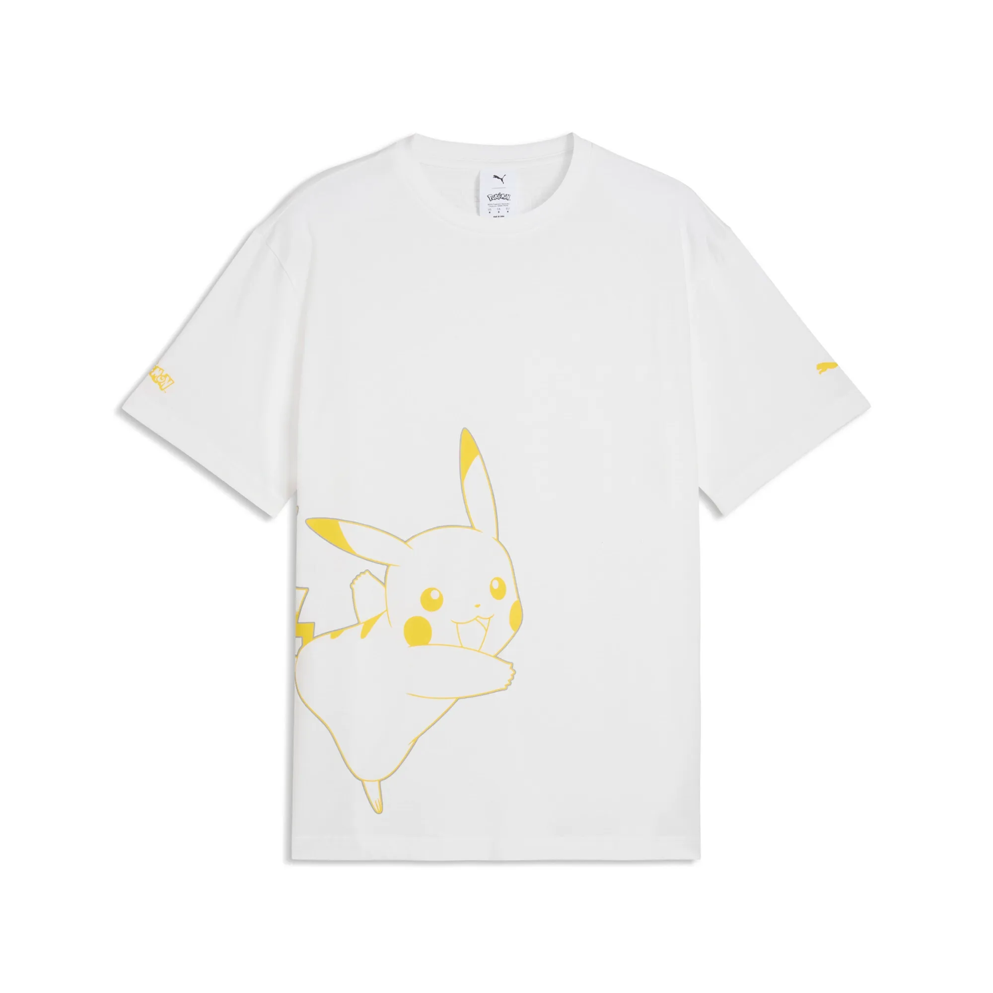 PUMA x POKÃMON Relaxed Graphic T-Shirt Men in White | Size XS