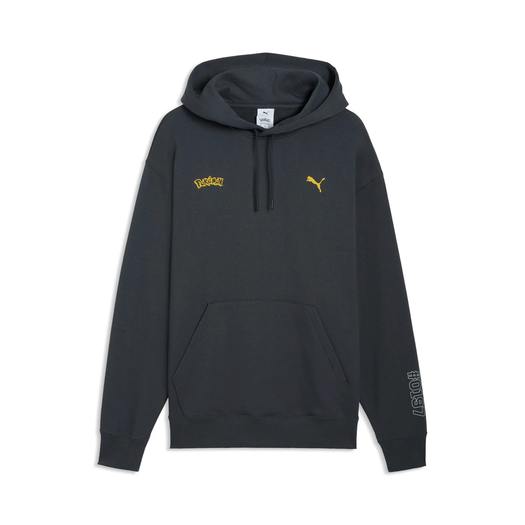 PUMA x POKÃMON Relaxed Graphic Hoodie Men in Gray | Size XS