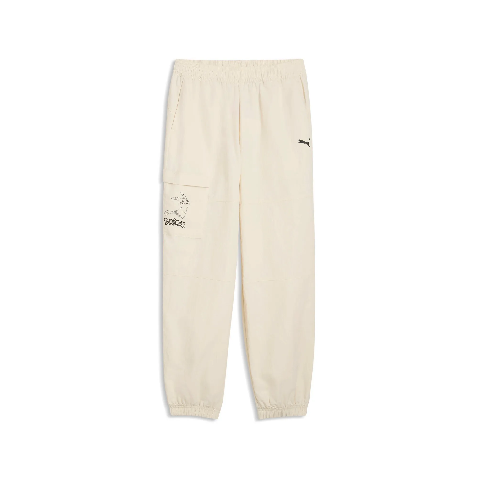 PUMA x POKÃMON Relaxed Cargo Pants Youth in White | Size 11-12 Youth
