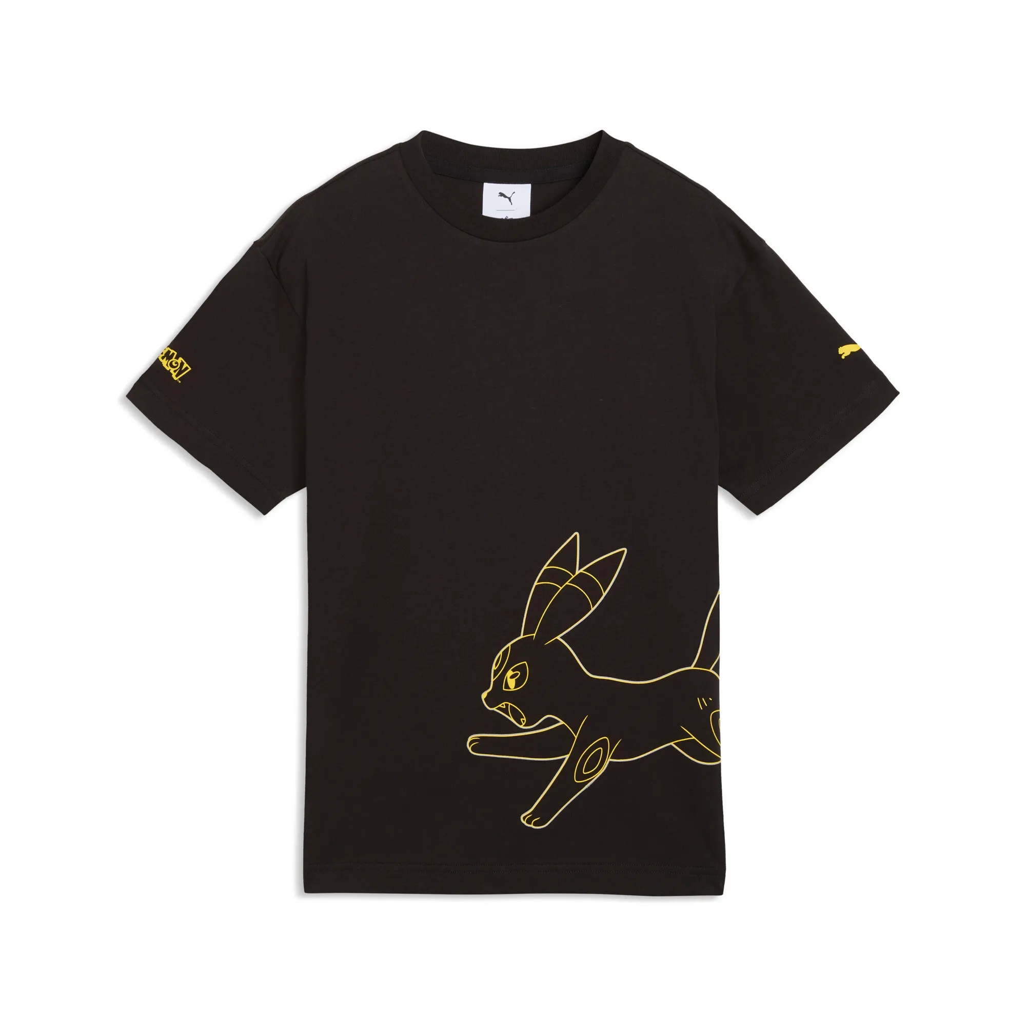 PUMA x POKEMON Relaxed Graphic T-Shirt Youth in Black | Size 11-12 Youth