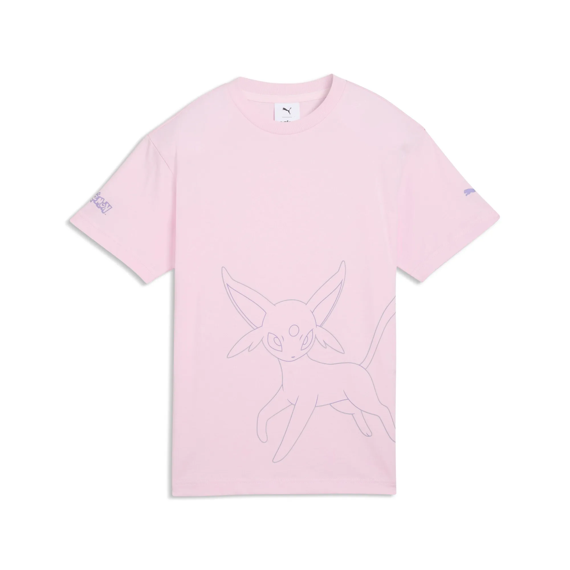 PUMA x POKEMON Relaxed Graphic T-Shirt Youth in Pink | Size 11-12 Youth