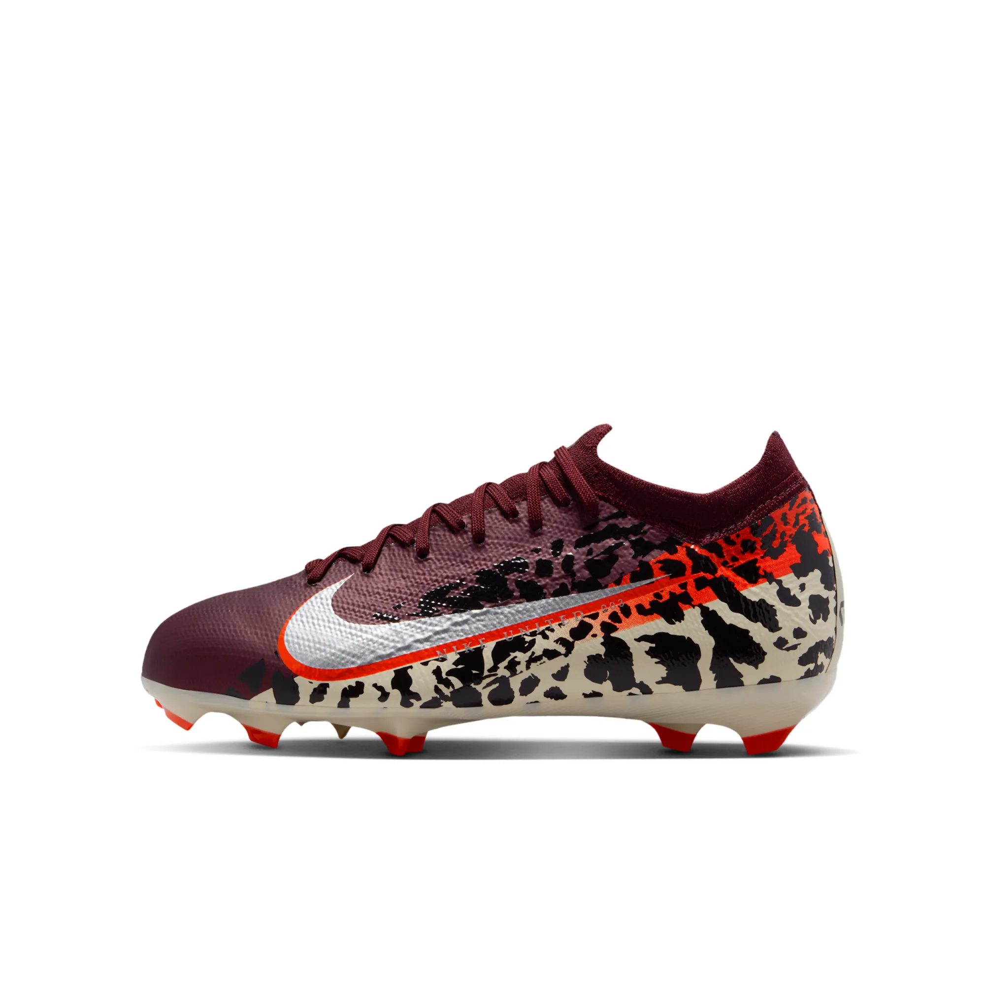 Nike United Jr. Mercurial Vapor 16 Pro Firm-Ground Low-Top Football Boot - Red