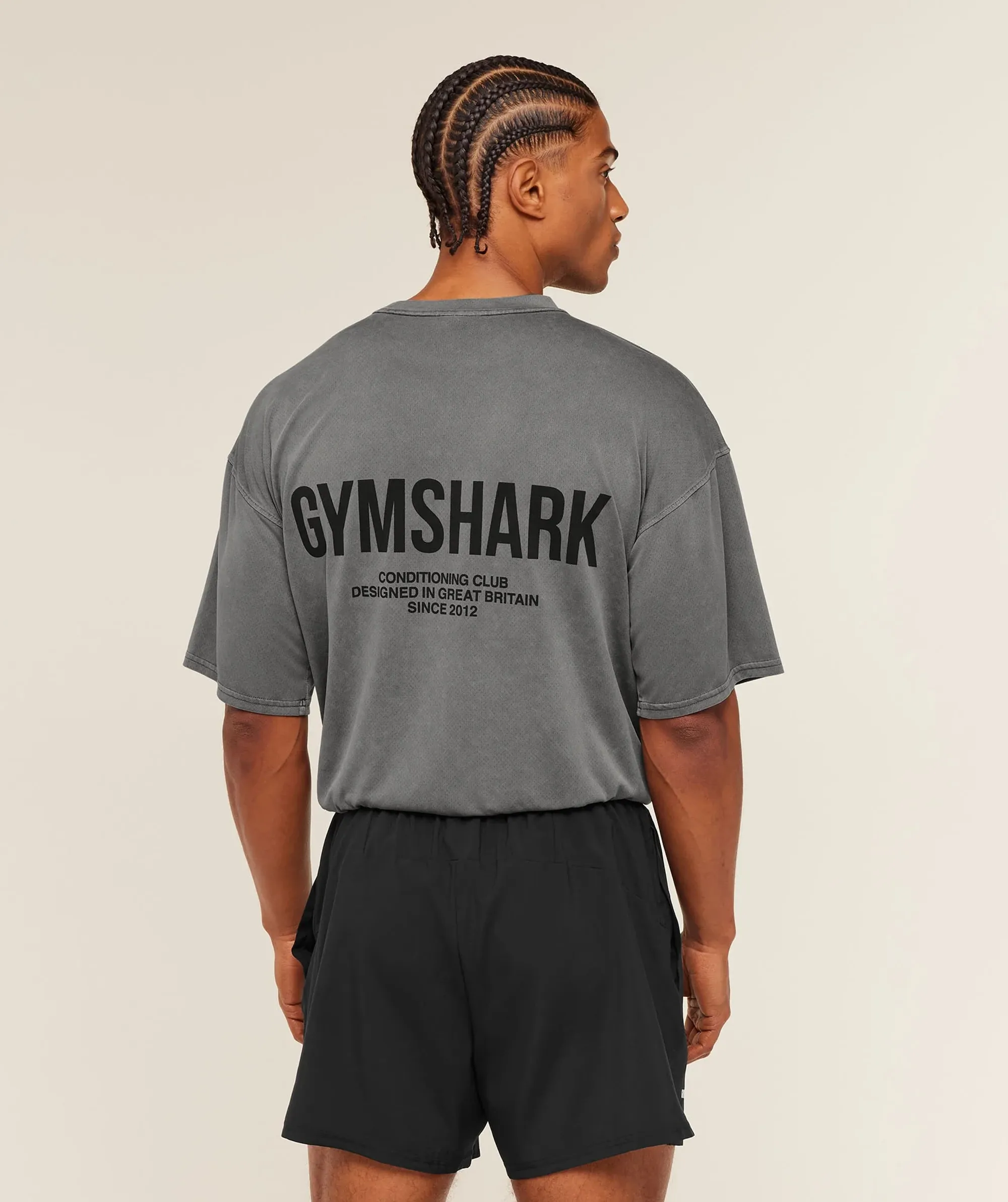 Gymshark Conditioning Club Washed T-Shirt - Black/Wash