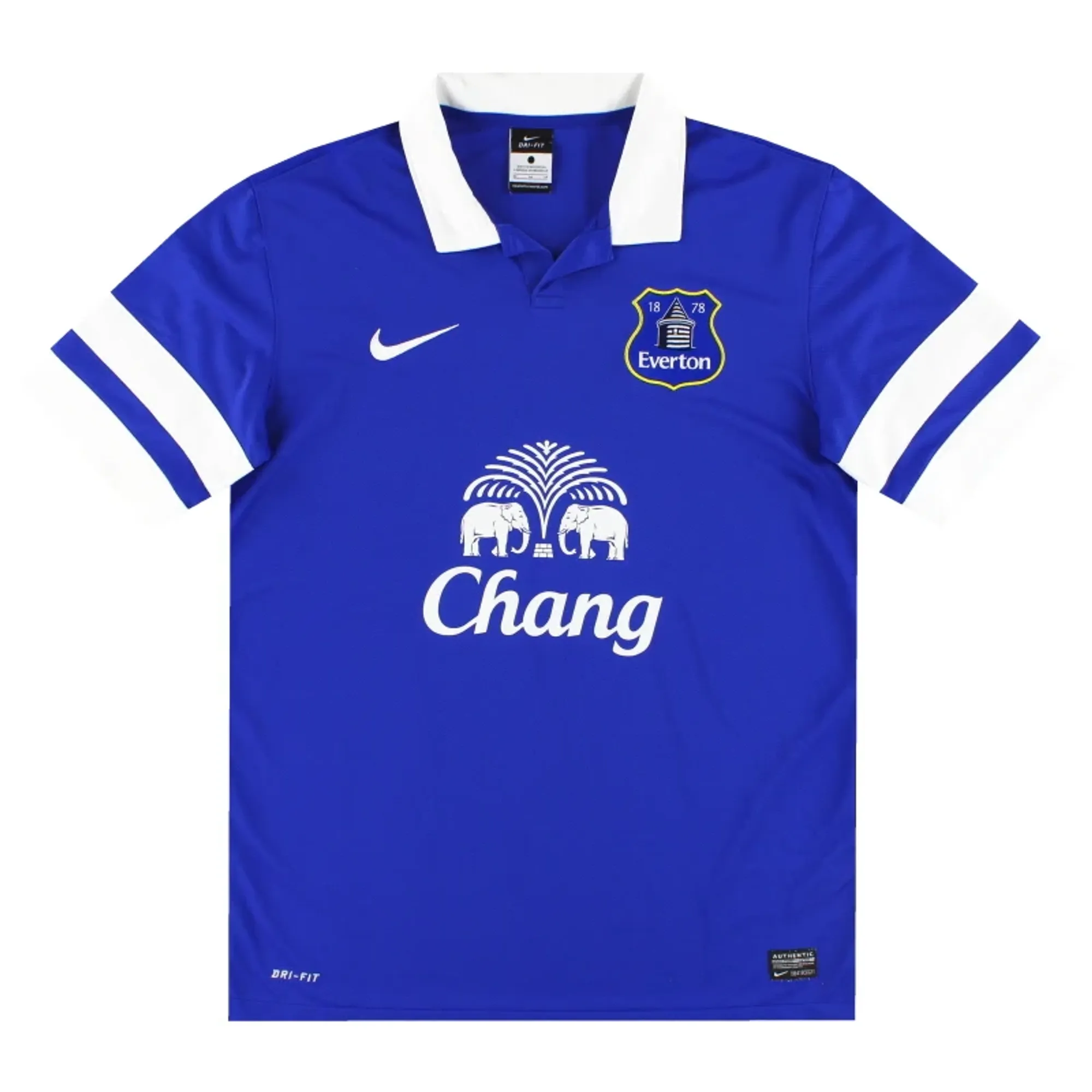 2013-14 Everton Nike Home Shirt XL - Everton / Excellent 