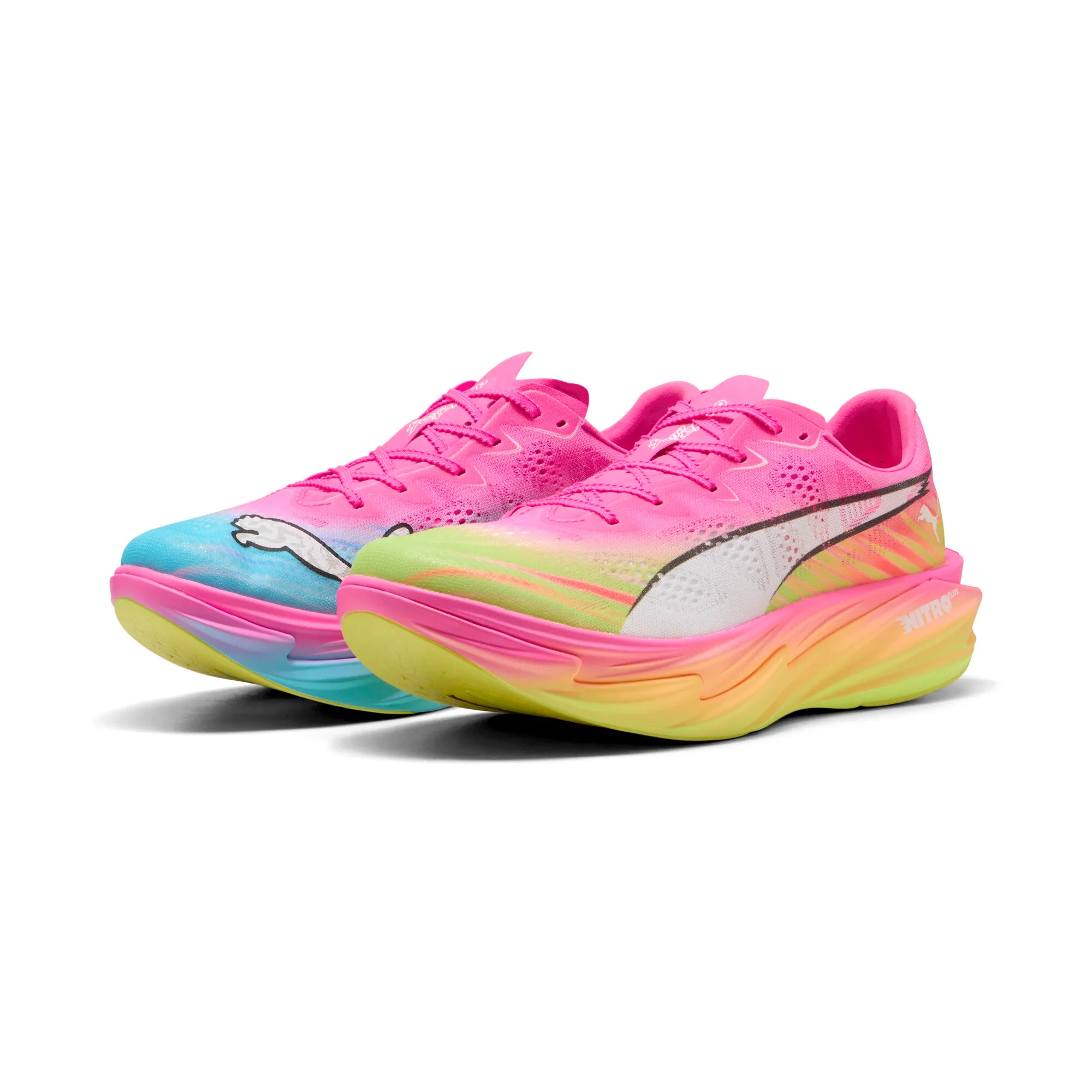 PUMA Deviate NITRO Elite 4 Running Shoes Men in Pink | Size 10