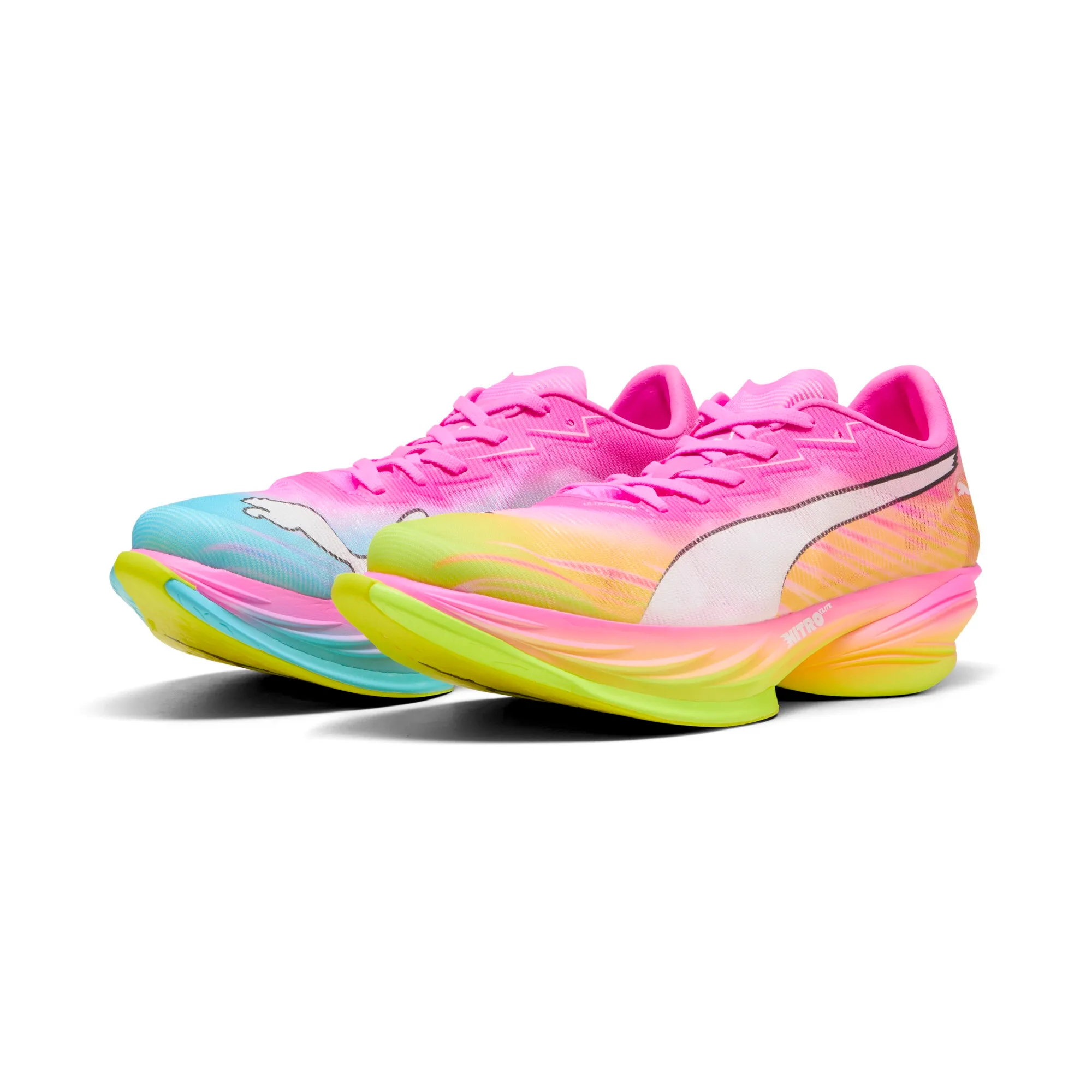 PUMA FAST-R NITRO Elite 3 Running Shoes Men in Pink | Size 10