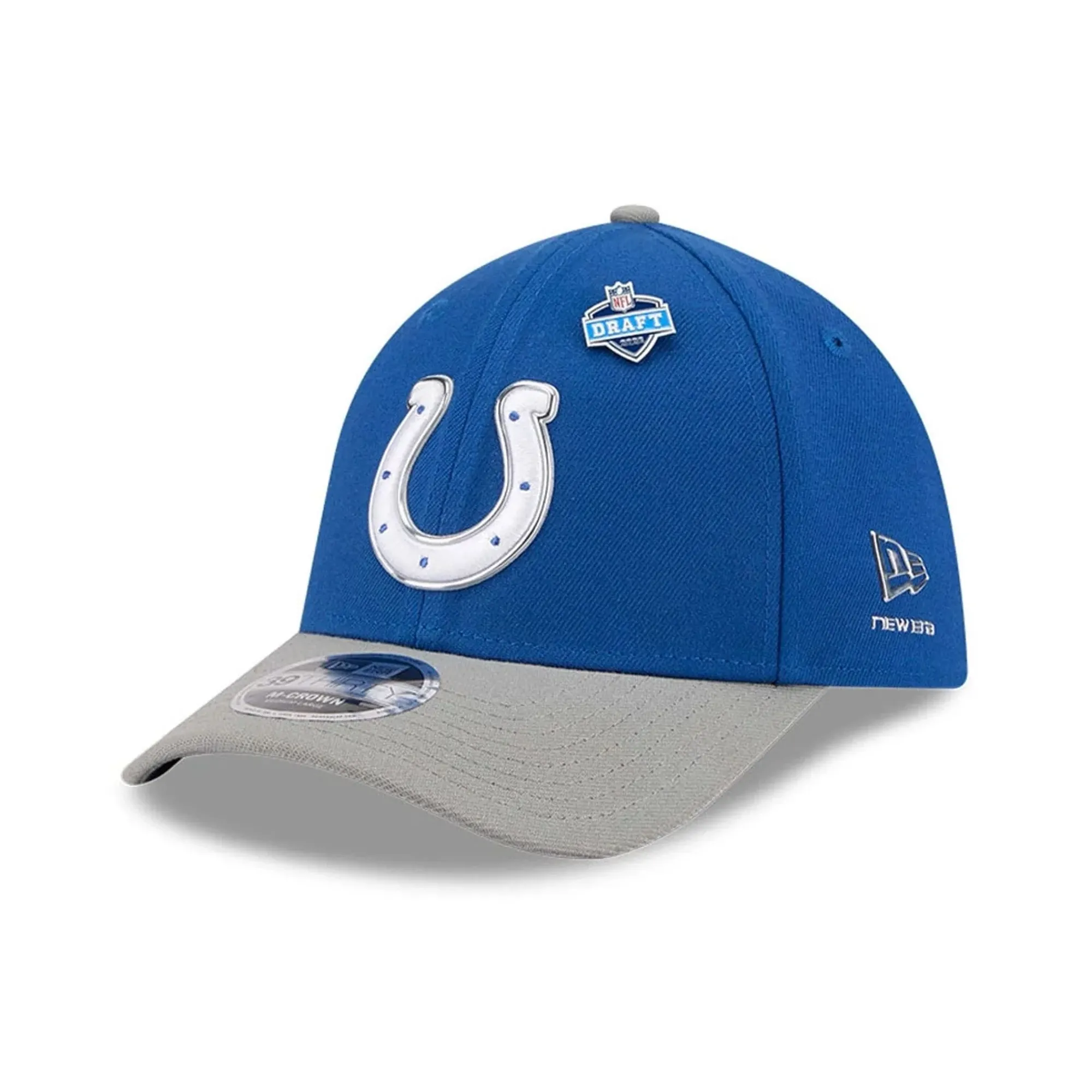 Indianapolis Colts NFL Draft 2026 Blue 39THIRTY M-Crown Stretch Fit Cap New Era Cap adult unisex
