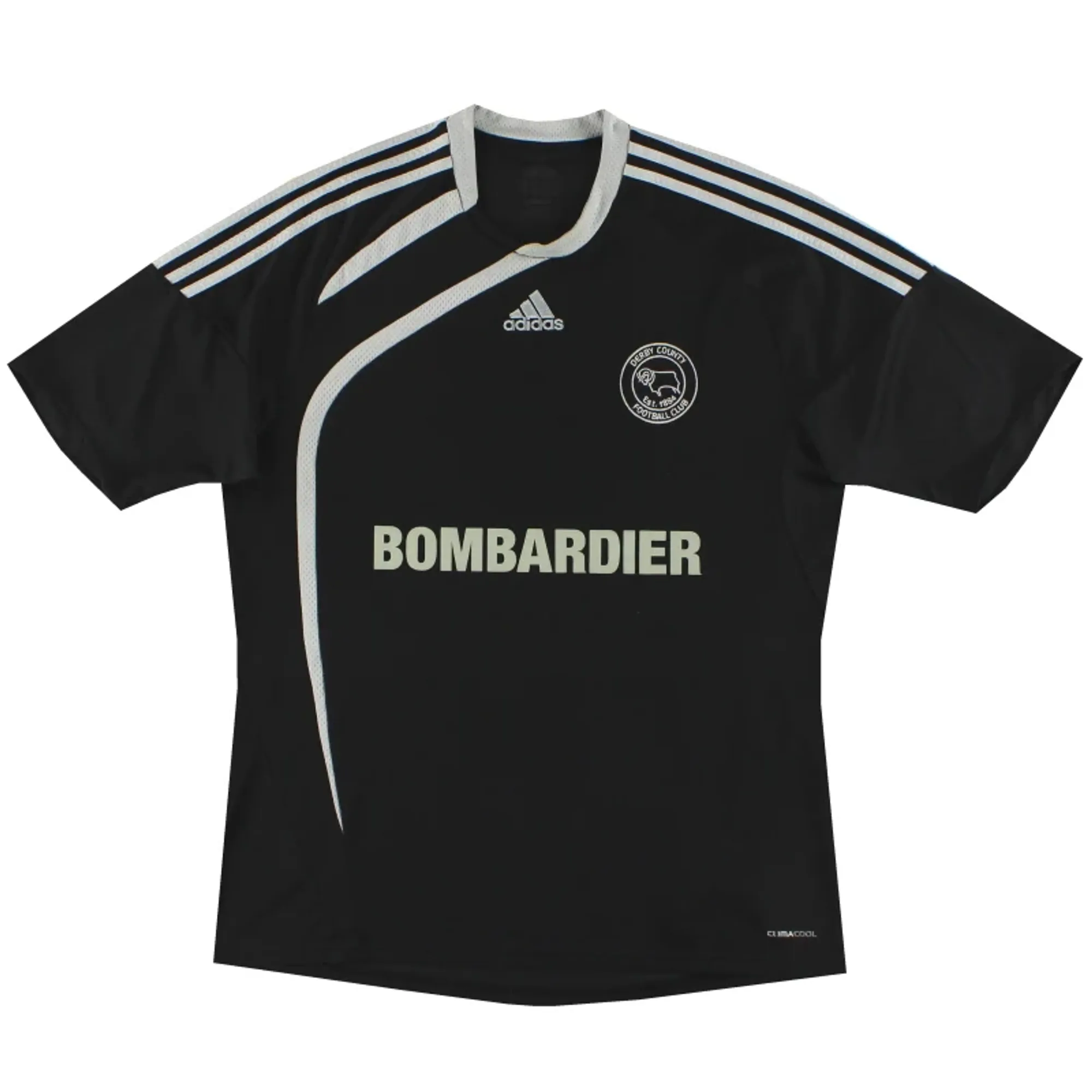 2009-10 Derby County adidas Away Shirt L - Derby County / Excellent 