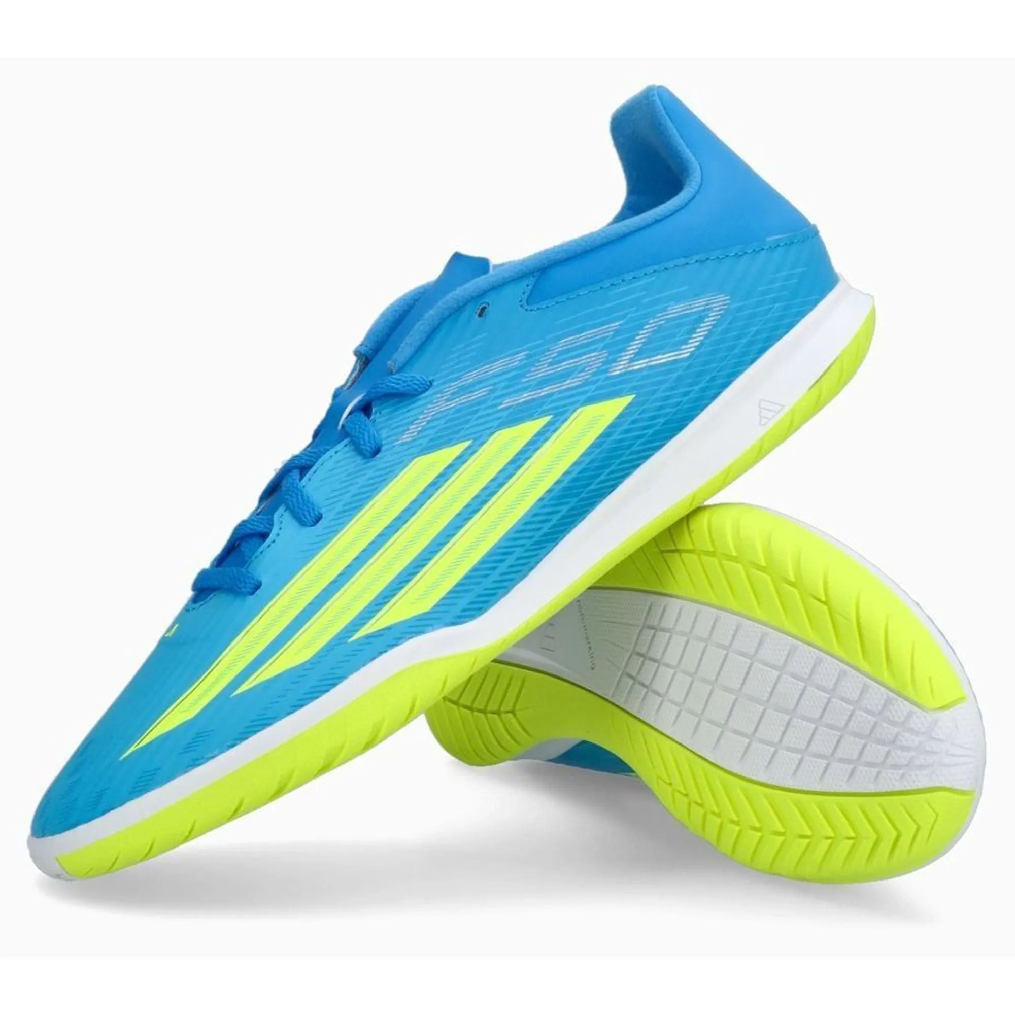Adidas F50 Club In Ice Cold Precision - Lucid Lemon/Solar Yellow/Light Utility Aqua - ['Blue']
