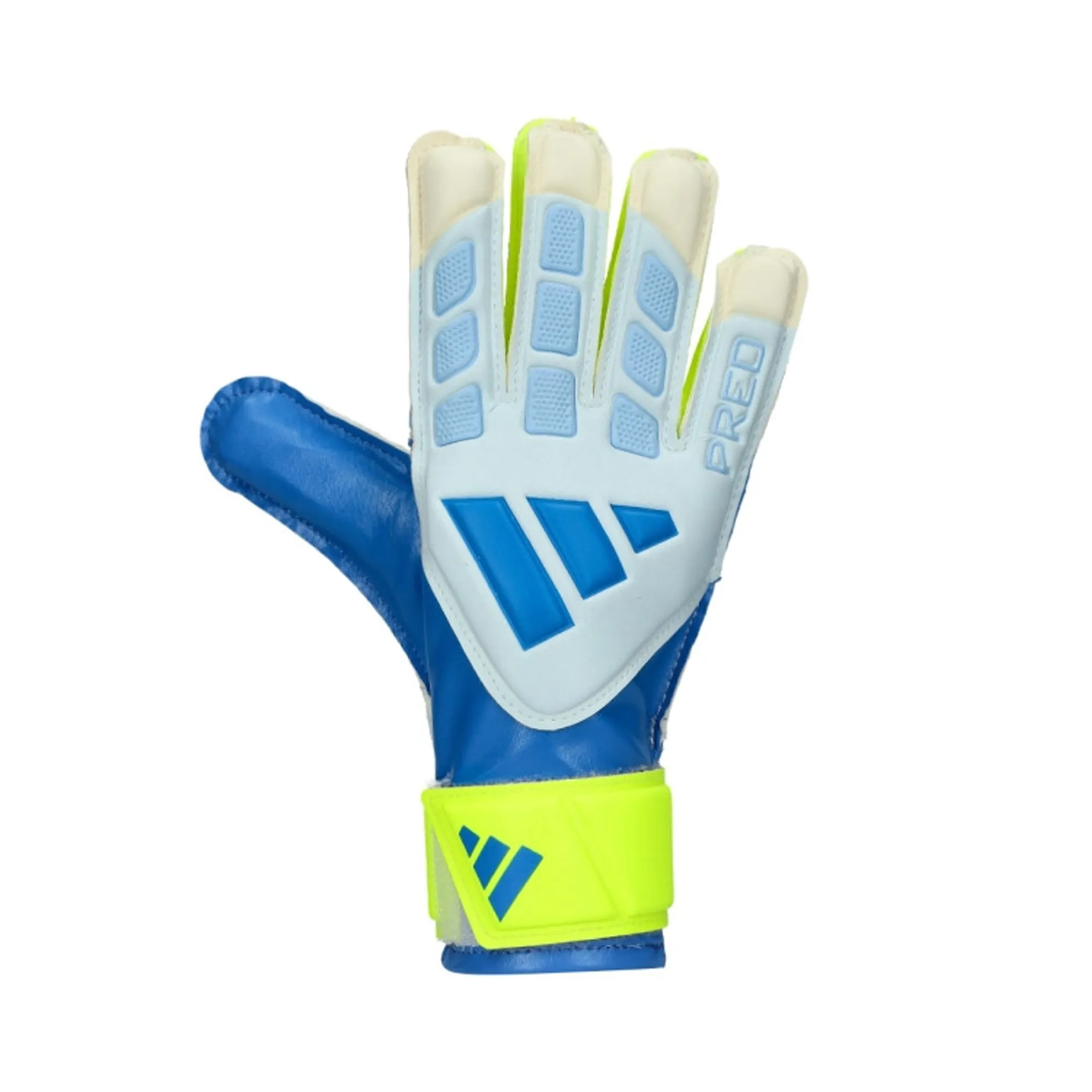 adidas Kids Predator Training GK Gloves Ray Blue Crystal Sky Solar Yellow