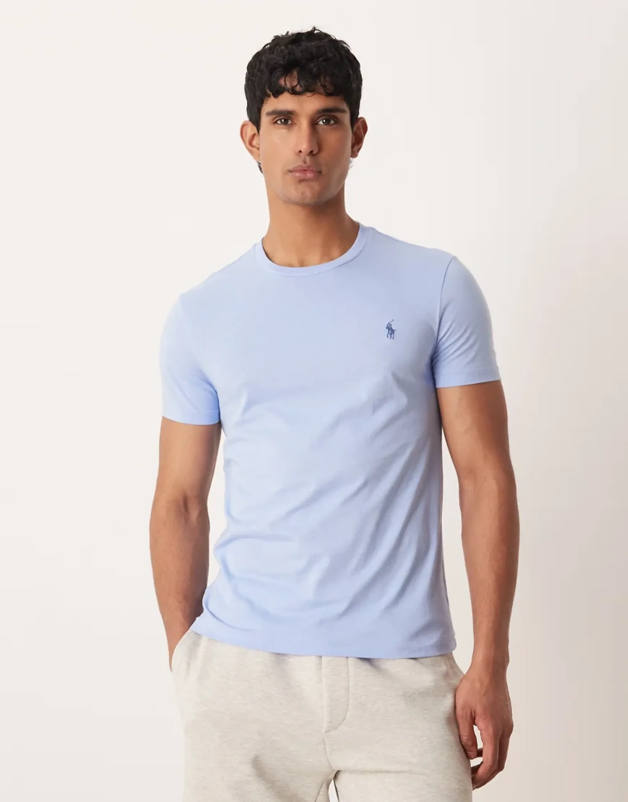 Polo Ralph Lauren  T-SHIRT AJUSTE EN COTON  men's T shirt in Blue