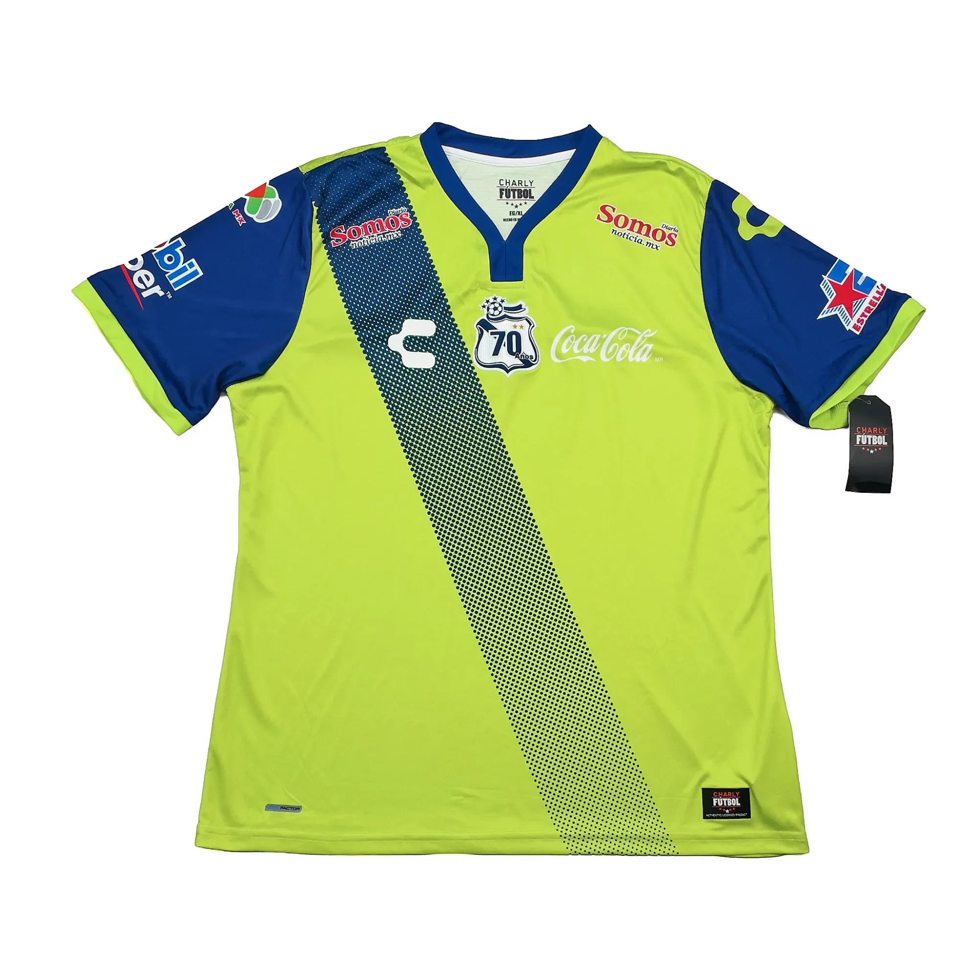 2014/15 Puebla *BNWT* 70 Year Away Shirt (XL) Charly | Cult Kits