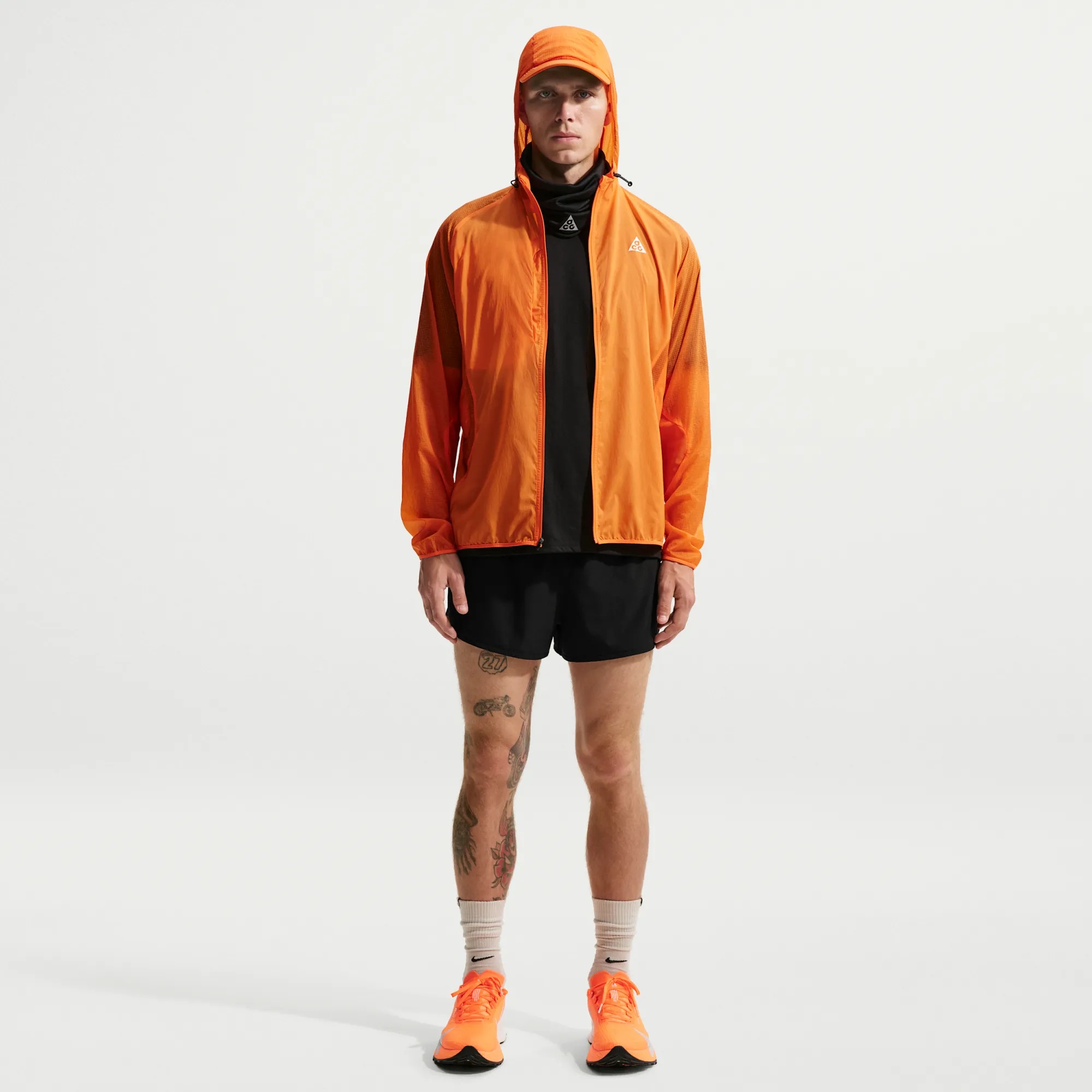 Nike ACG 'Trailwind' Men's Dri-FIT ADV 3" Brief-Lined Shorts - Black - Polyester/Elastane