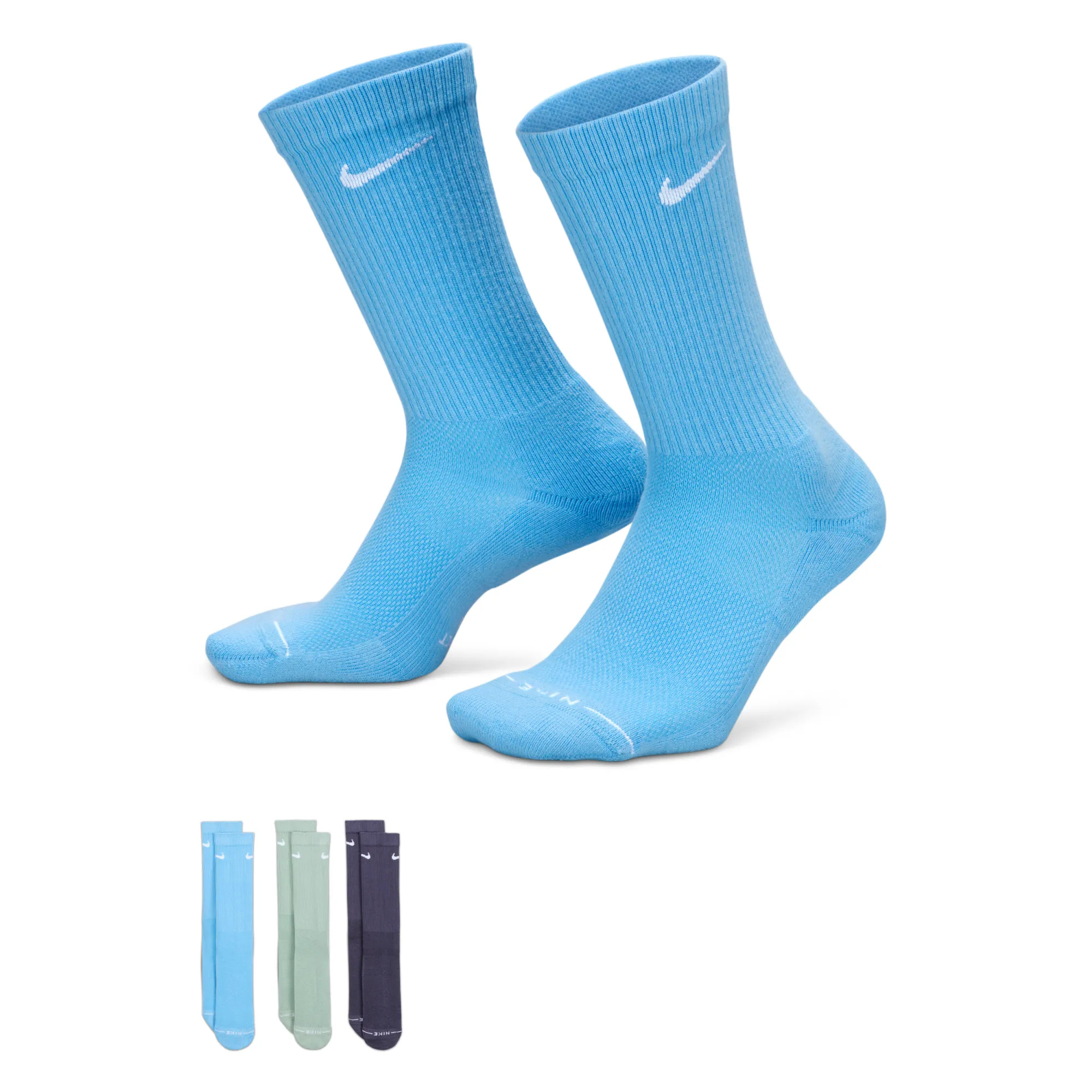 Nike Everyday Elevated Crew Socks (3 Pairs) - Multi-Colour