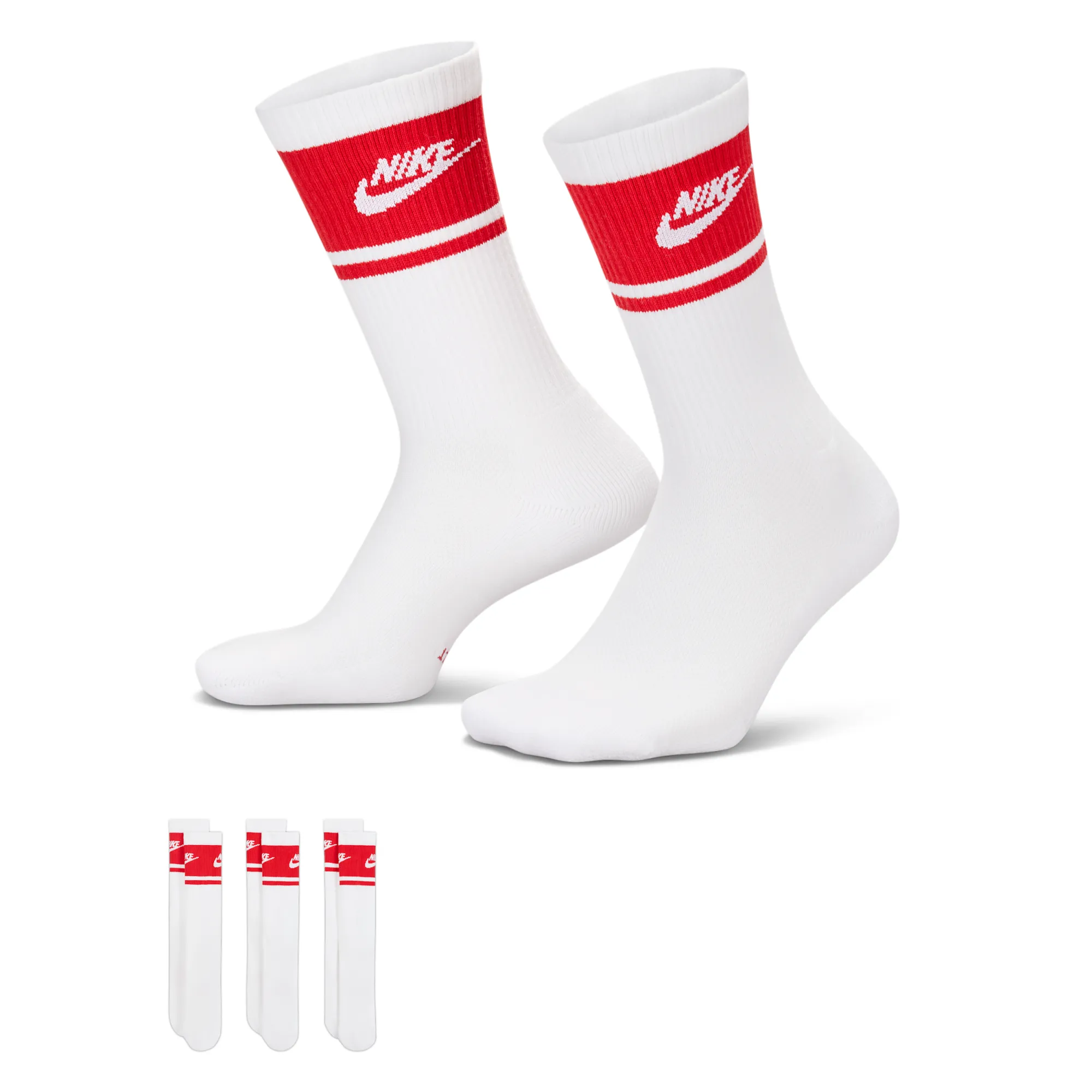Nike Everyday Elevated Crew Socks (3 Pairs) - White