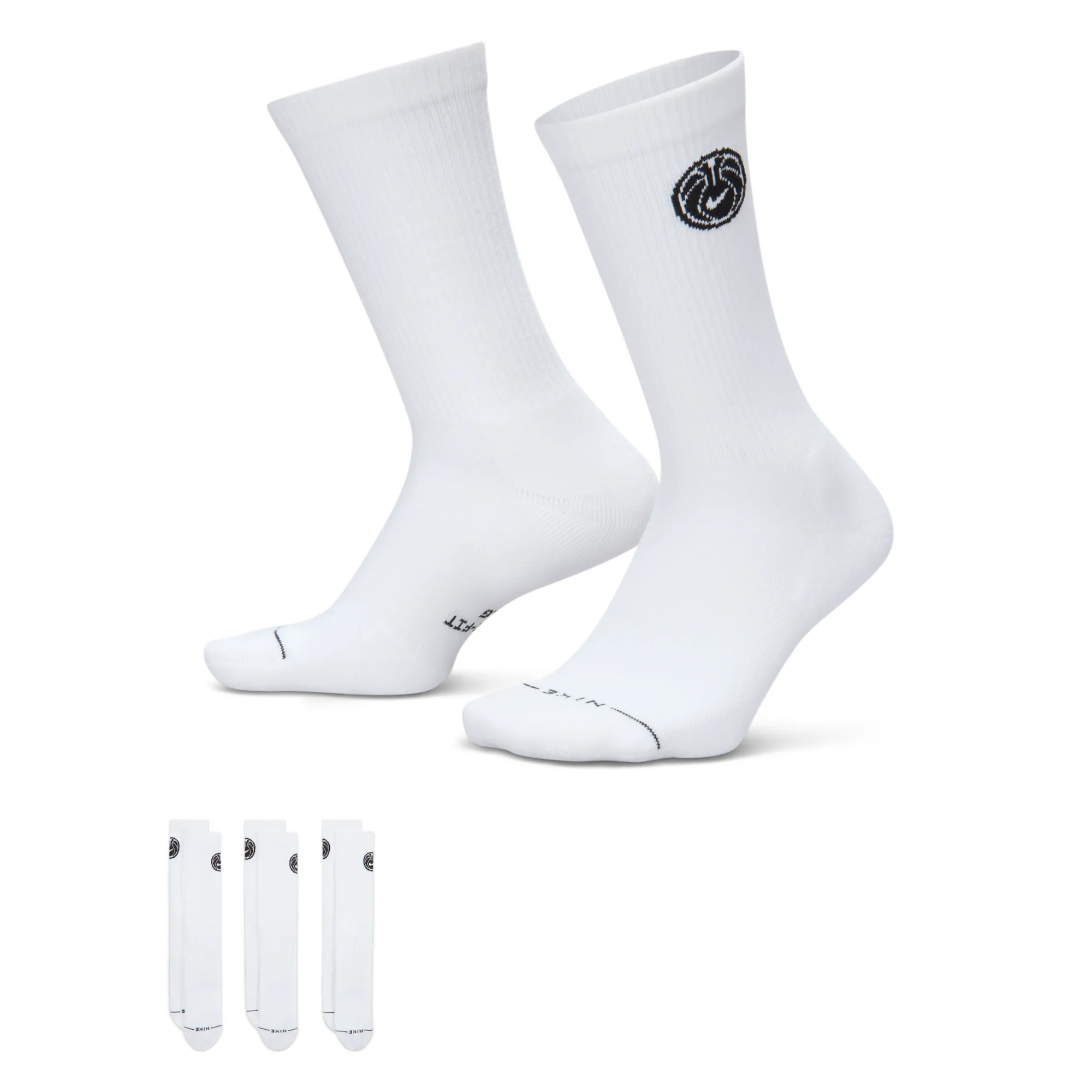 Nike Everyday Elevated Crew Socks (3 Pairs) - White