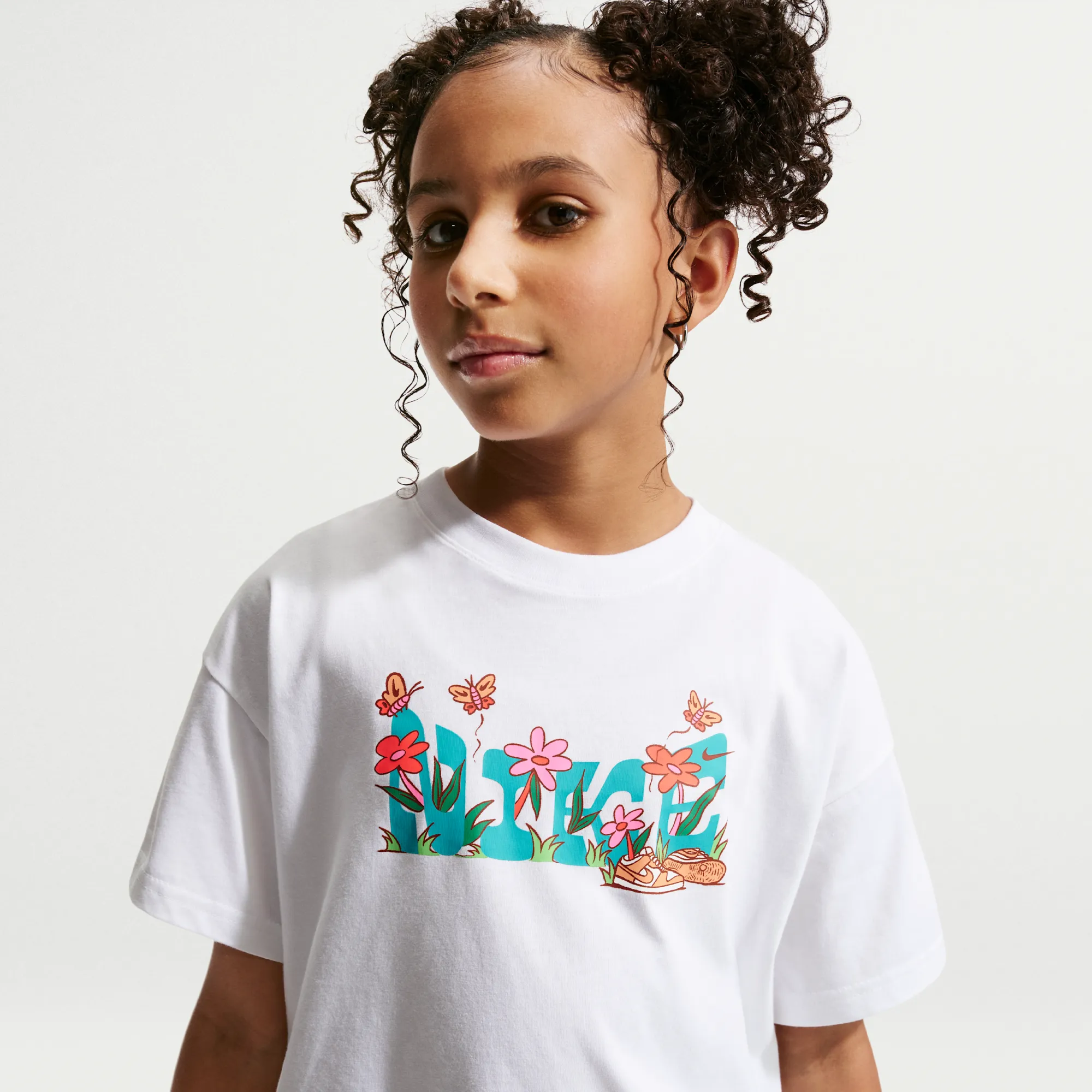 Nike Older Kids' (Girls') T-Shirt - White - Cotton