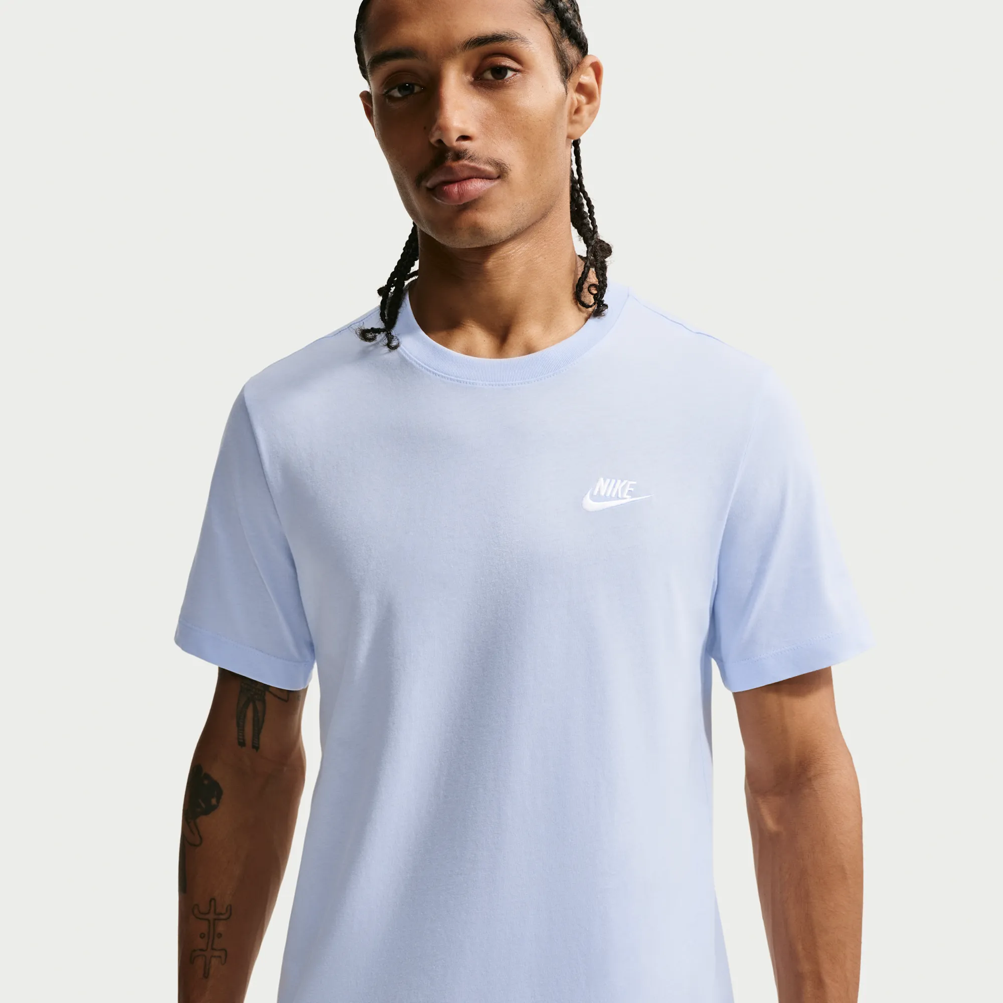 Nike Club Men's T-Shirt - Blue - Cotton